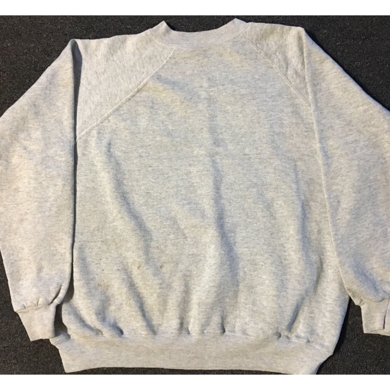 Vintage VINTAGE 80s Faded Distress Sweatshirt L USA Grunge Surf Skate Track Biker Punk 90s Size US L / EU 52-54 / 3 - 2 Thumbnail