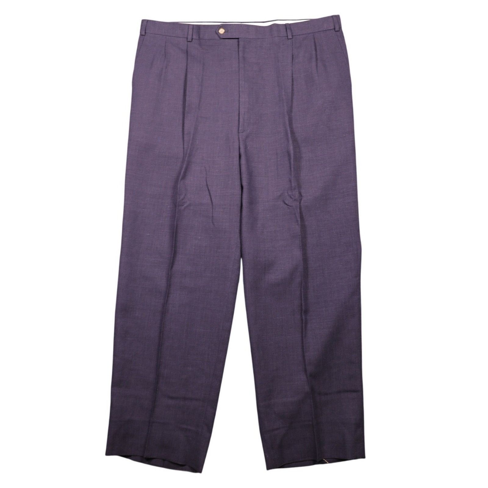 Paul Fredrick Paul Fredrick Suit Mens 48 Long Purple 2-Piece Pleated NWT Size 48L - 5 Thumbnail