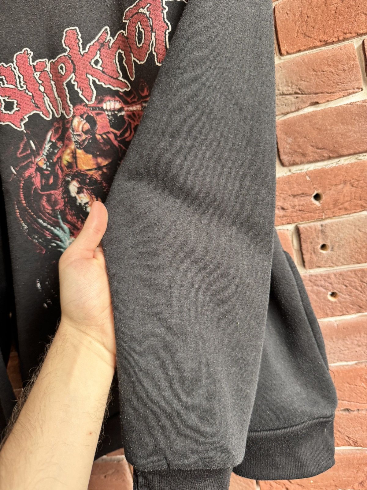 Band Tees Rare Vintage 00s Slipknot Numetal Band Tee Hoodie M Black Size US L / EU 52-54 / 3 - 8 Thumbnail