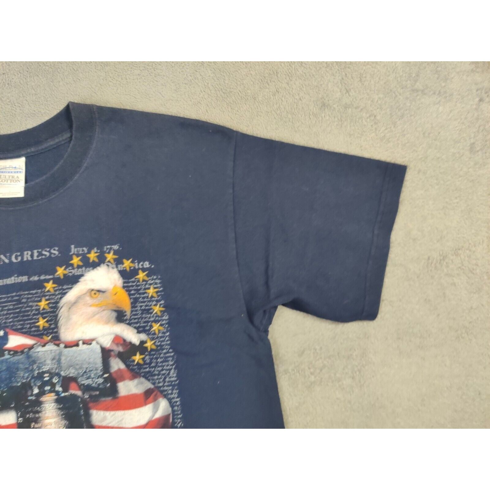 Gildan United States Shirt Adult Mens God Bless America Size US L / EU 52-54 / 3 - 3 Thumbnail