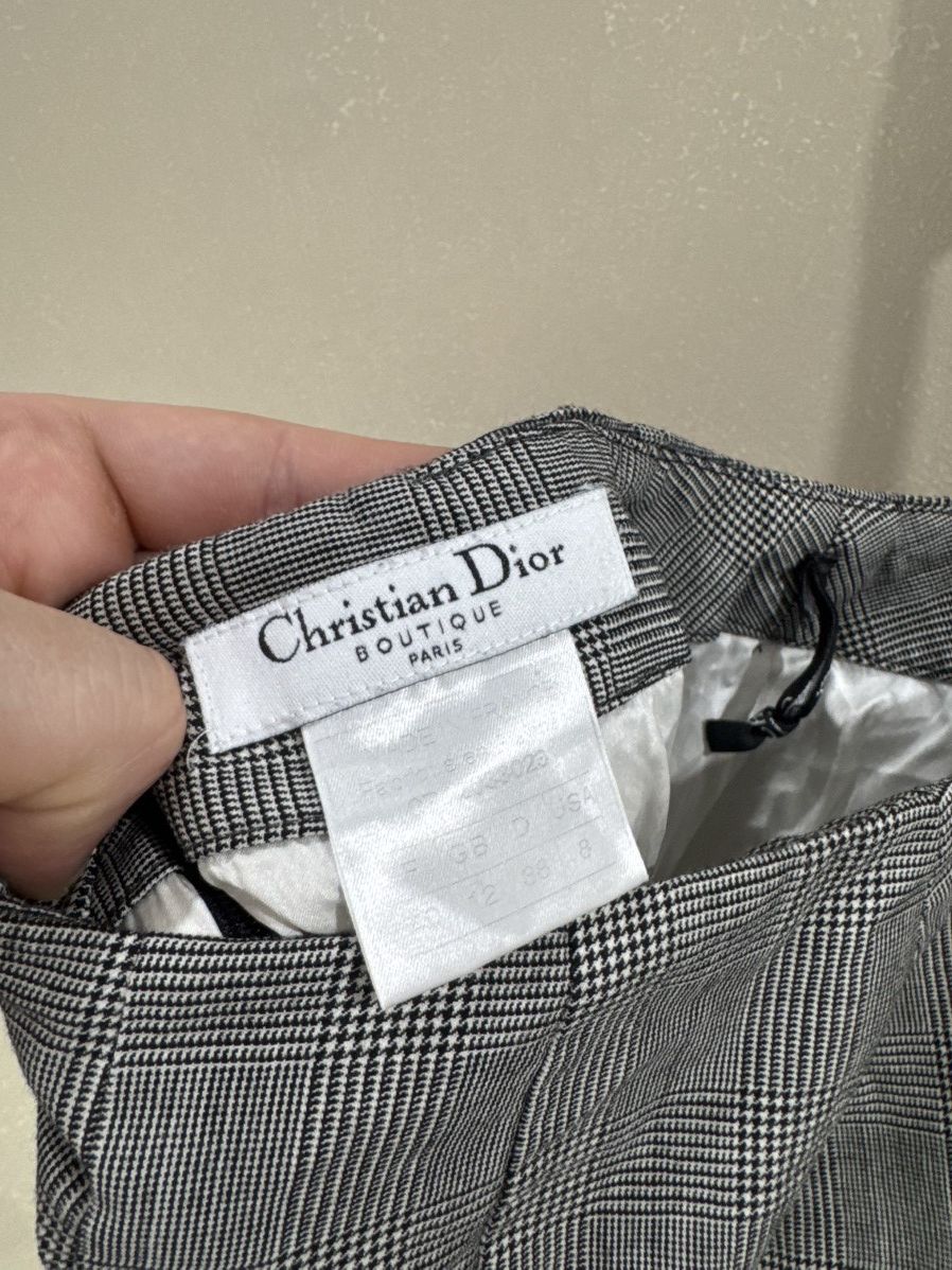 Christian Dior Monsieur 🔥2000s Dior Textured midi skirt formal business classic Size 30" / US 8 / IT 44 - 6 Thumbnail