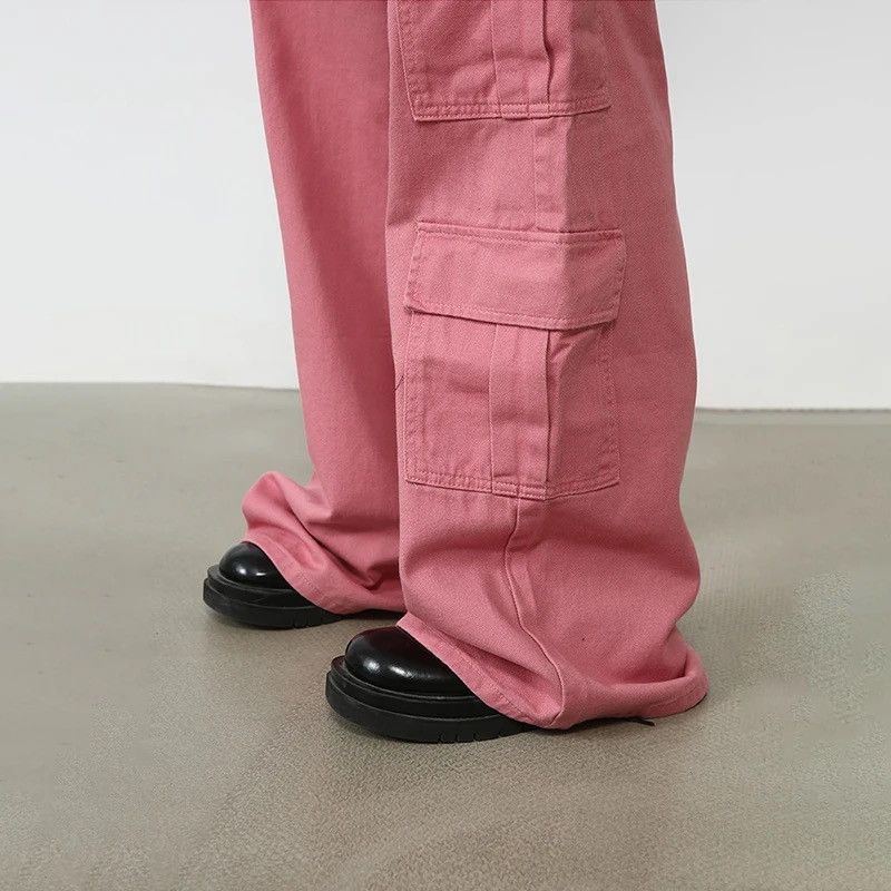 Japanese Brand × Vintage Fashion retro y2k pink cargo pants Size US 34 / EU 50 - 5 Thumbnail