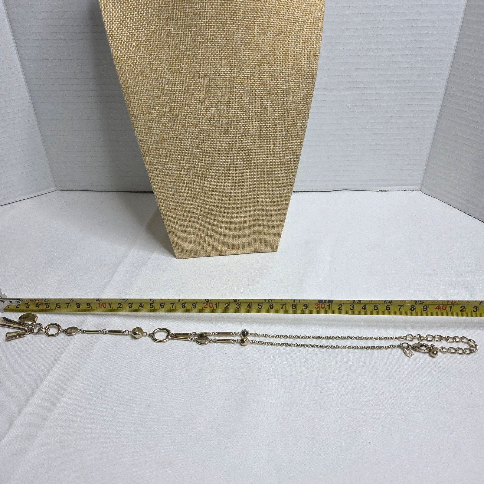Chicos Chico's Nydia Lariat Gold Tone Y-Drop Necklace Jewelry 24" Size ONE SIZE - 6 Thumbnail