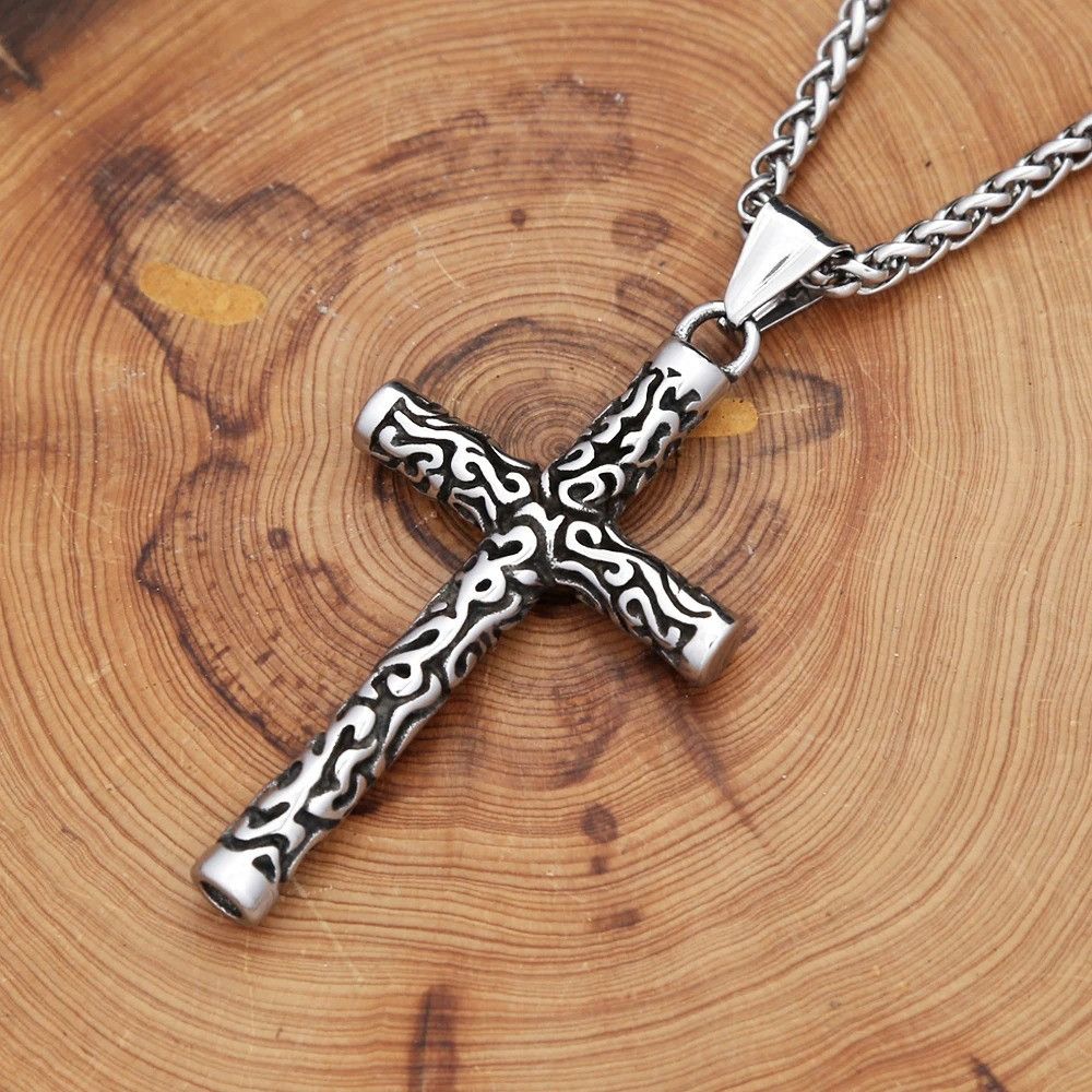Other Vintage Engraving Cross Necklace Size ONE SIZE - 5 Thumbnail