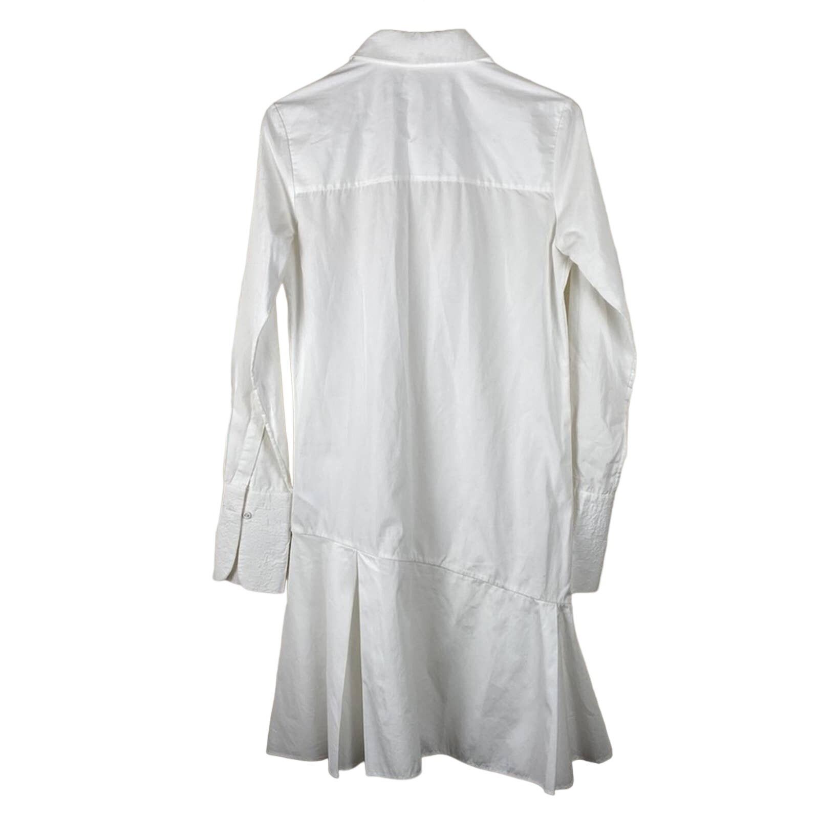 Victoria Beckham VICTORIA BECKHAM Fluted cotton-jacquard mini shirt dress 0 Size XS / US 0-2 / IT 36-38 - 2 Thumbnail