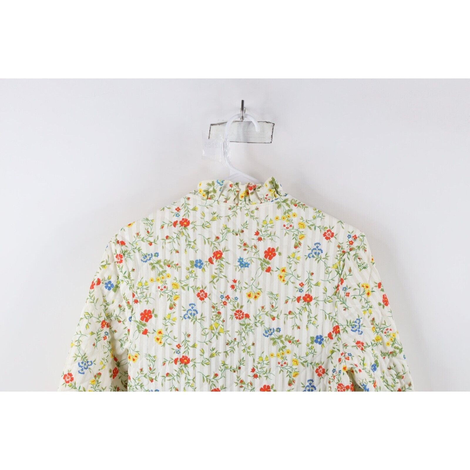 Vintage Vintage 90s Country Primitive Prairie Quilted Flower Robe Size ONE SIZE - 17 Thumbnail
