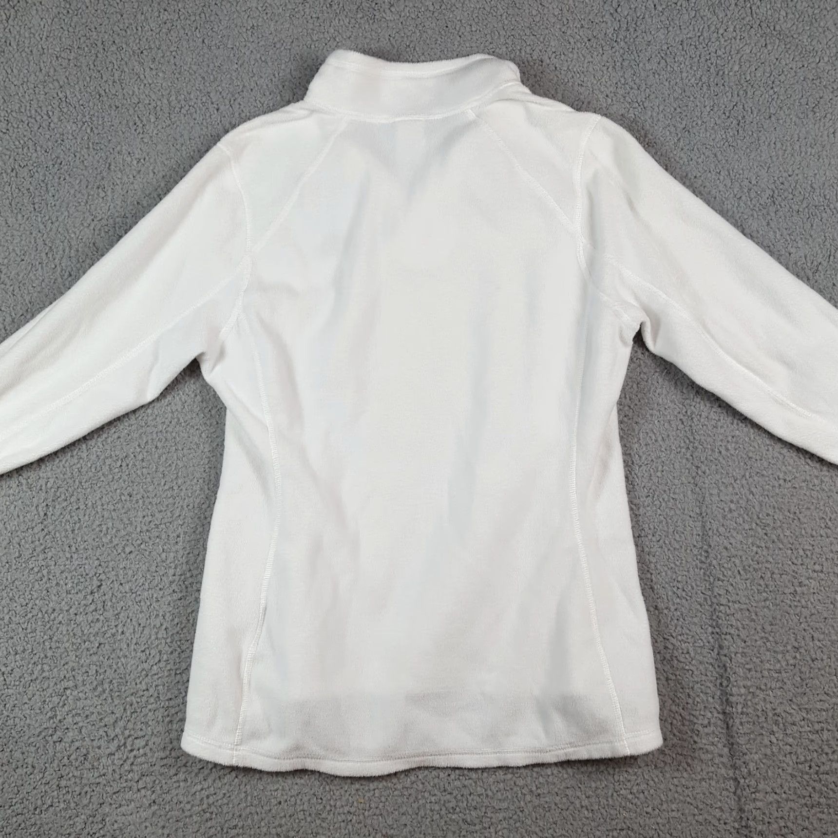 The North Face VINTAGE The North Face White Fleece Quarter Zip Women's M Pullover Windbreaker Jacket Size M / US 6-8 / IT 42-44 - 6 Thumbnail