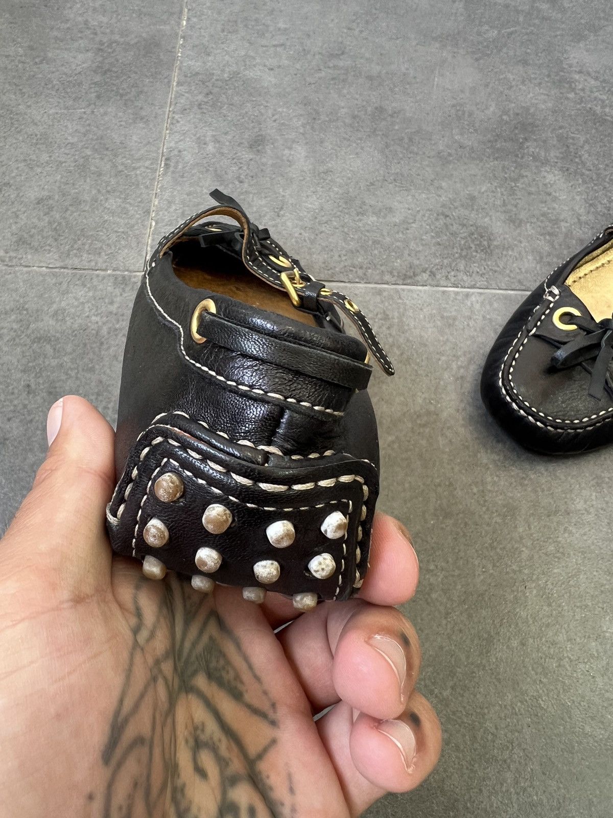 Car Shoe Ballet Car Shoe by Prada Laces Mary Jane flats y2k grunge Size US 6.5 / IT 36.5 - 9 Thumbnail