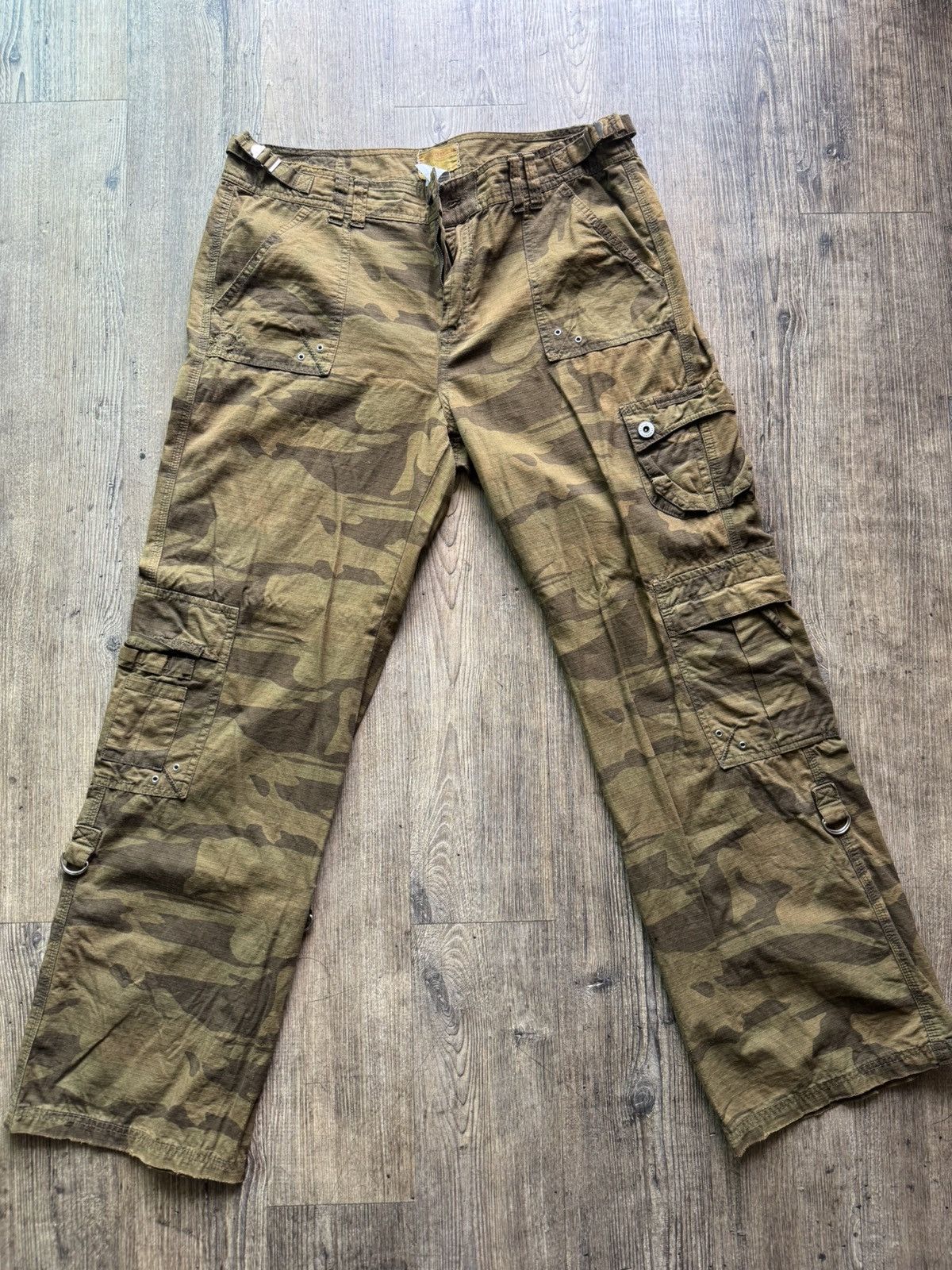 Vintage CAMO CARGO PANTS Size US 34 / EU 50 - 1 Thumbnail