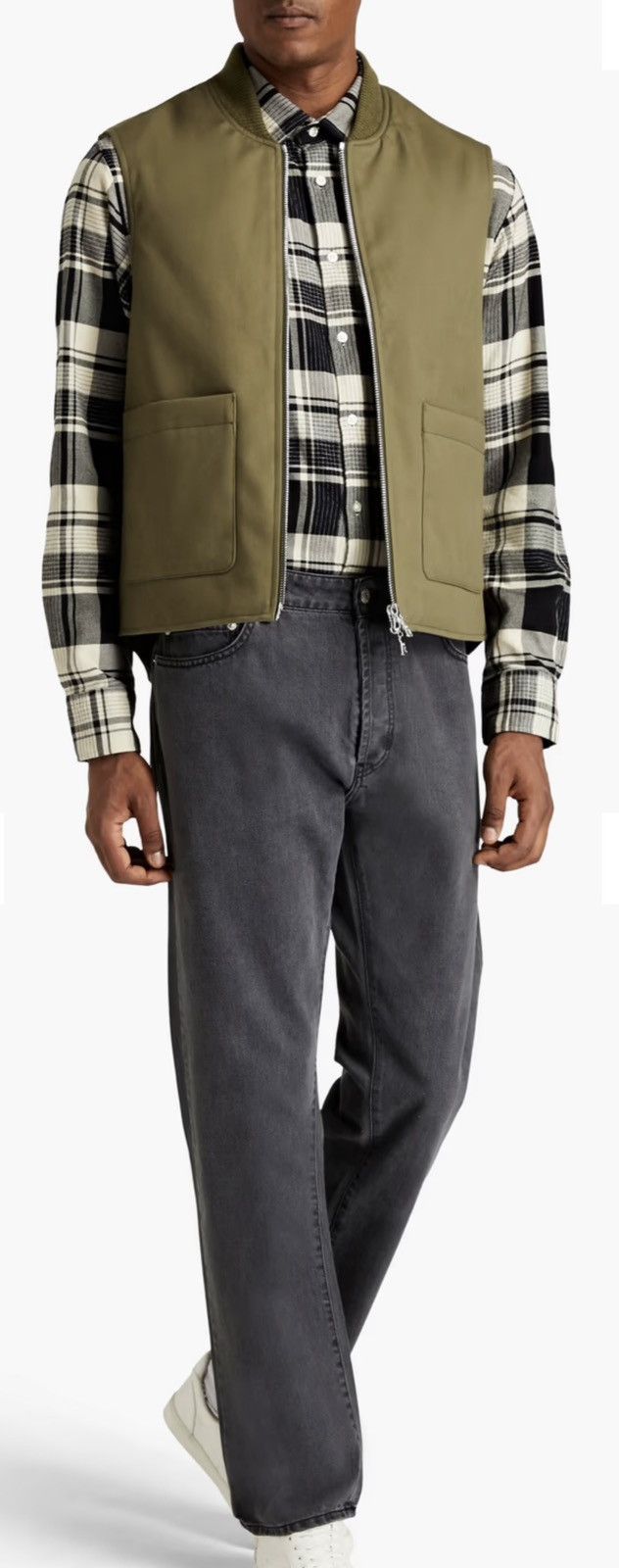 Officine Generale Officine Generale men’s Dean padded vest Olive NWT $595 Size US M / EU 48-50 / 2 - 7 Thumbnail