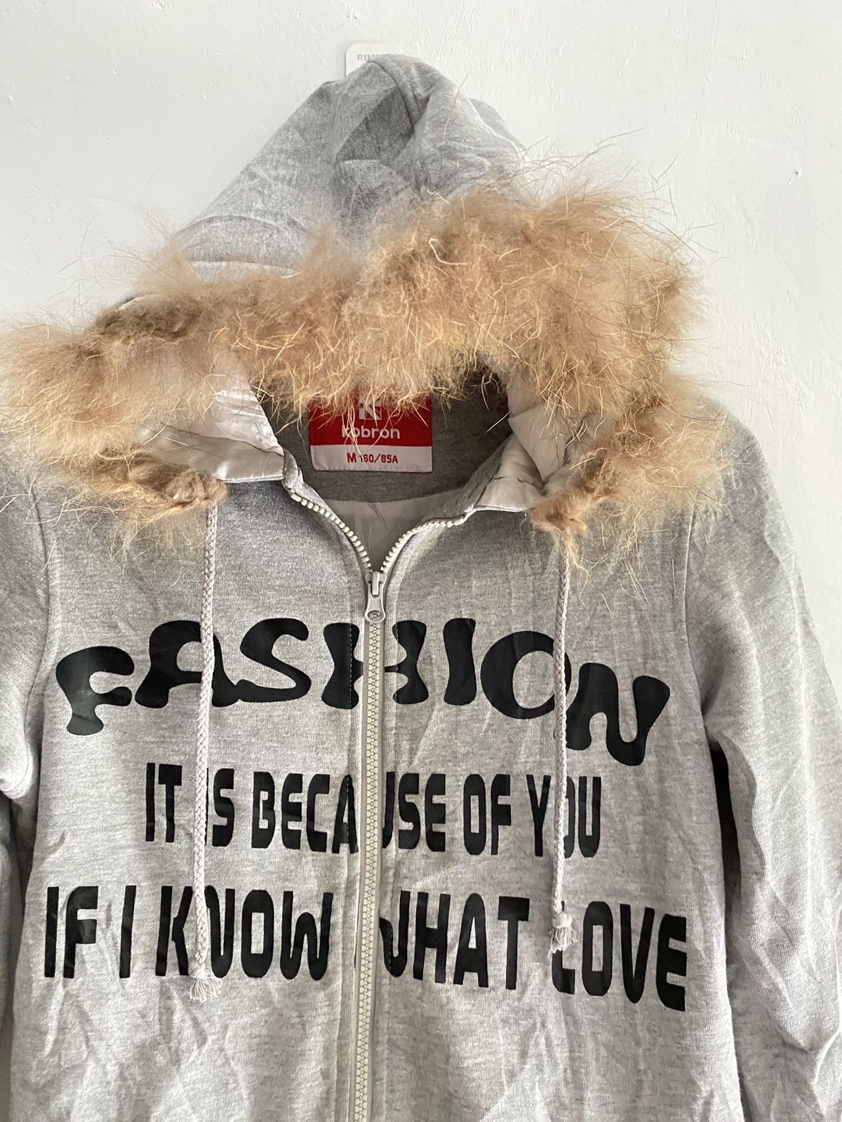 Le Grande Bleu (L.G.B.) Japanese kobron faux fur hoodie Size US M / EU 48-50 / 2 - 2 Thumbnail