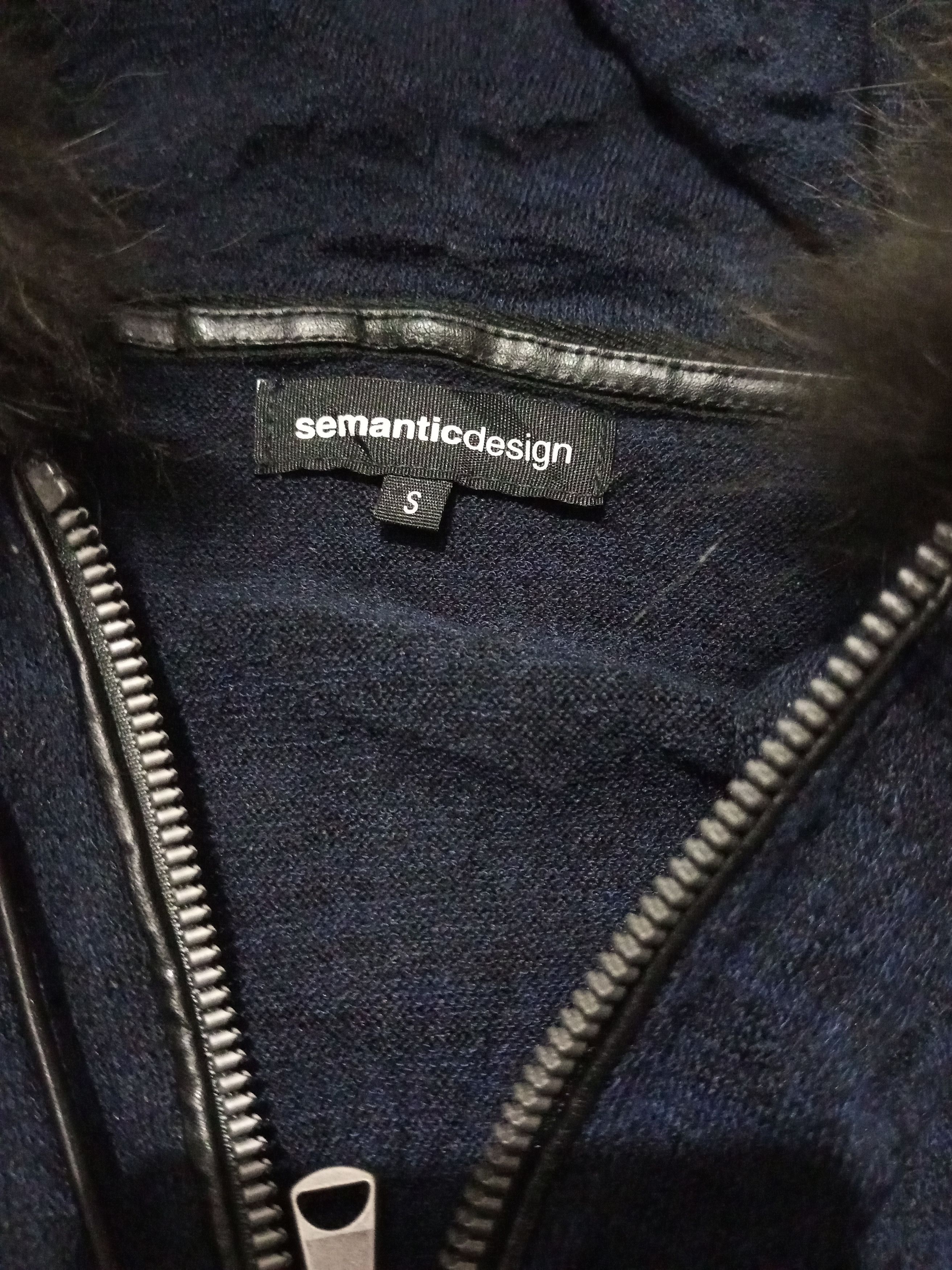 Japanese Brand × Vintage Semantic Design -Fur knit zipper Hoodie LGB style Size US S / EU 44-46 / 1 - 6 Thumbnail