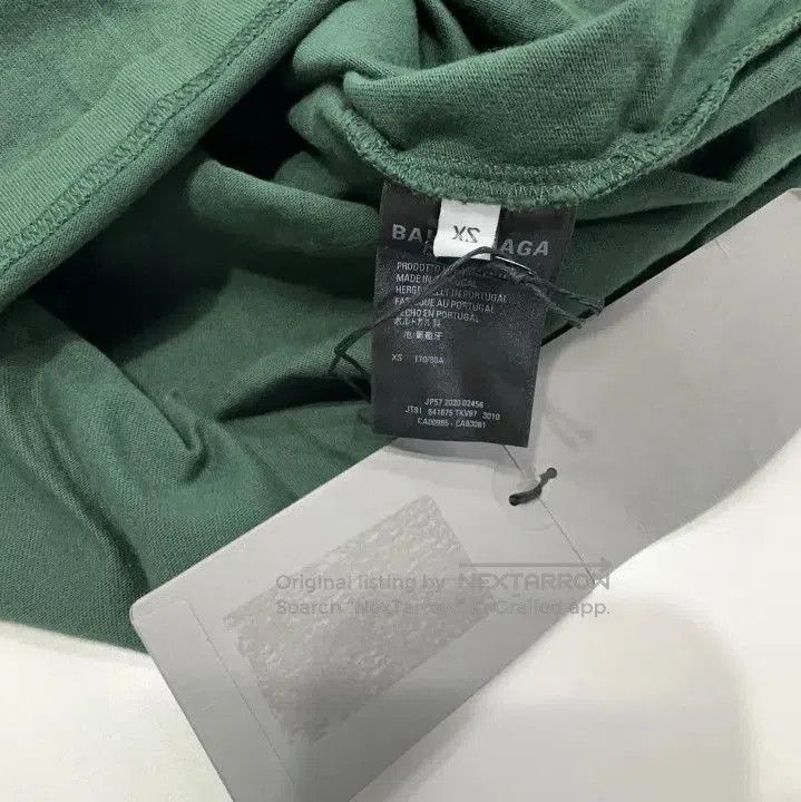 Balenciaga Balenciaga Green Logo Short Sleeve T. Size US XS / EU 42 / 0 - 5 Thumbnail