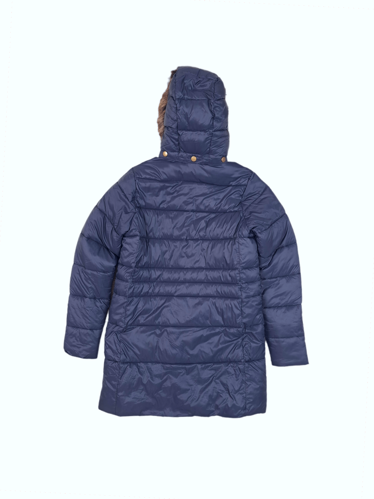 Barbour × Designer 💎Vintage Barbour Fibre Down Navy Black Puffer Parka Jacket Size XL / US 12-14 / IT 48-50 - 4 Thumbnail