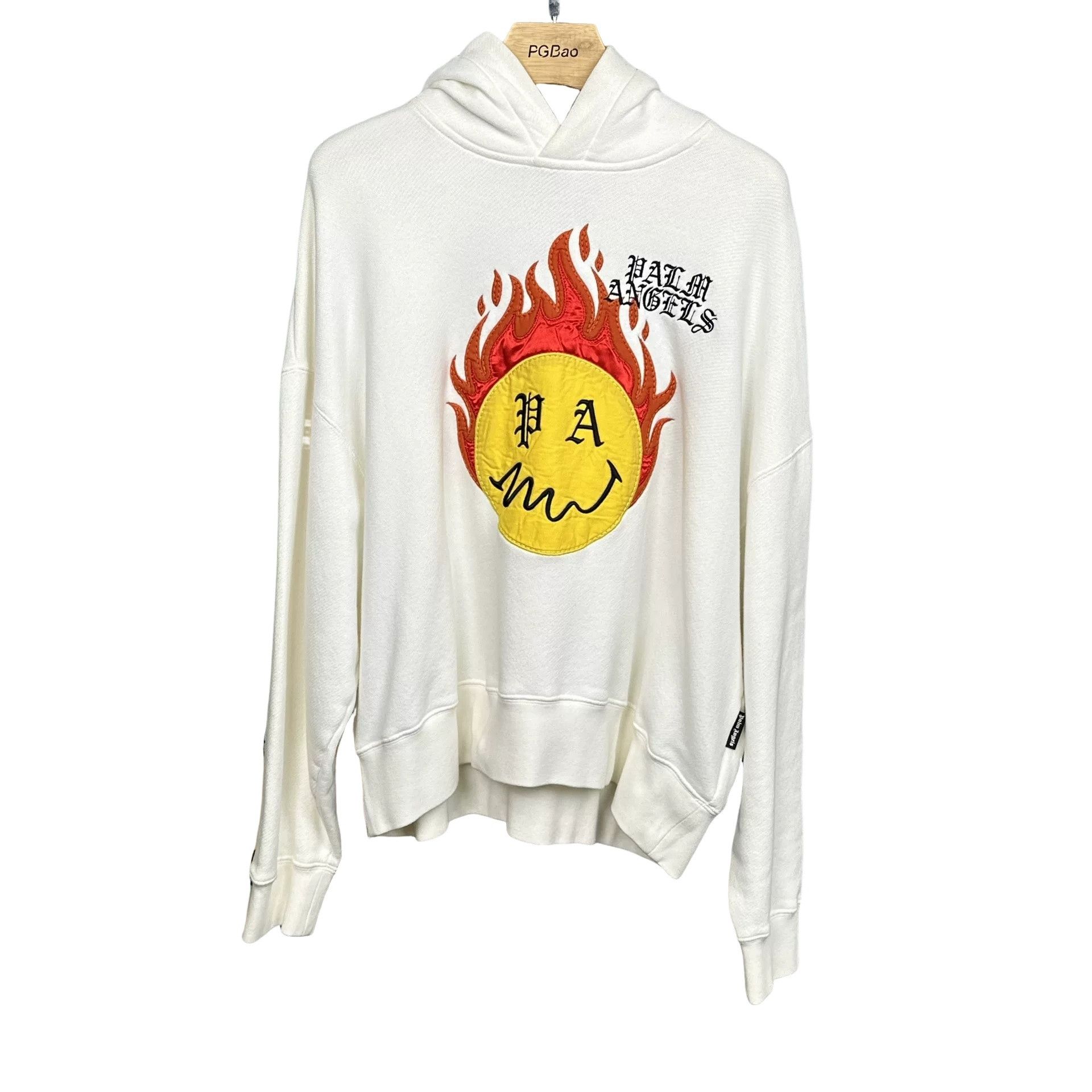 Palm Angels Palm Angels x Smiley Flame Face Hoodie Size M Size US M / EU 48-50 / 2 - 1 Thumbnail