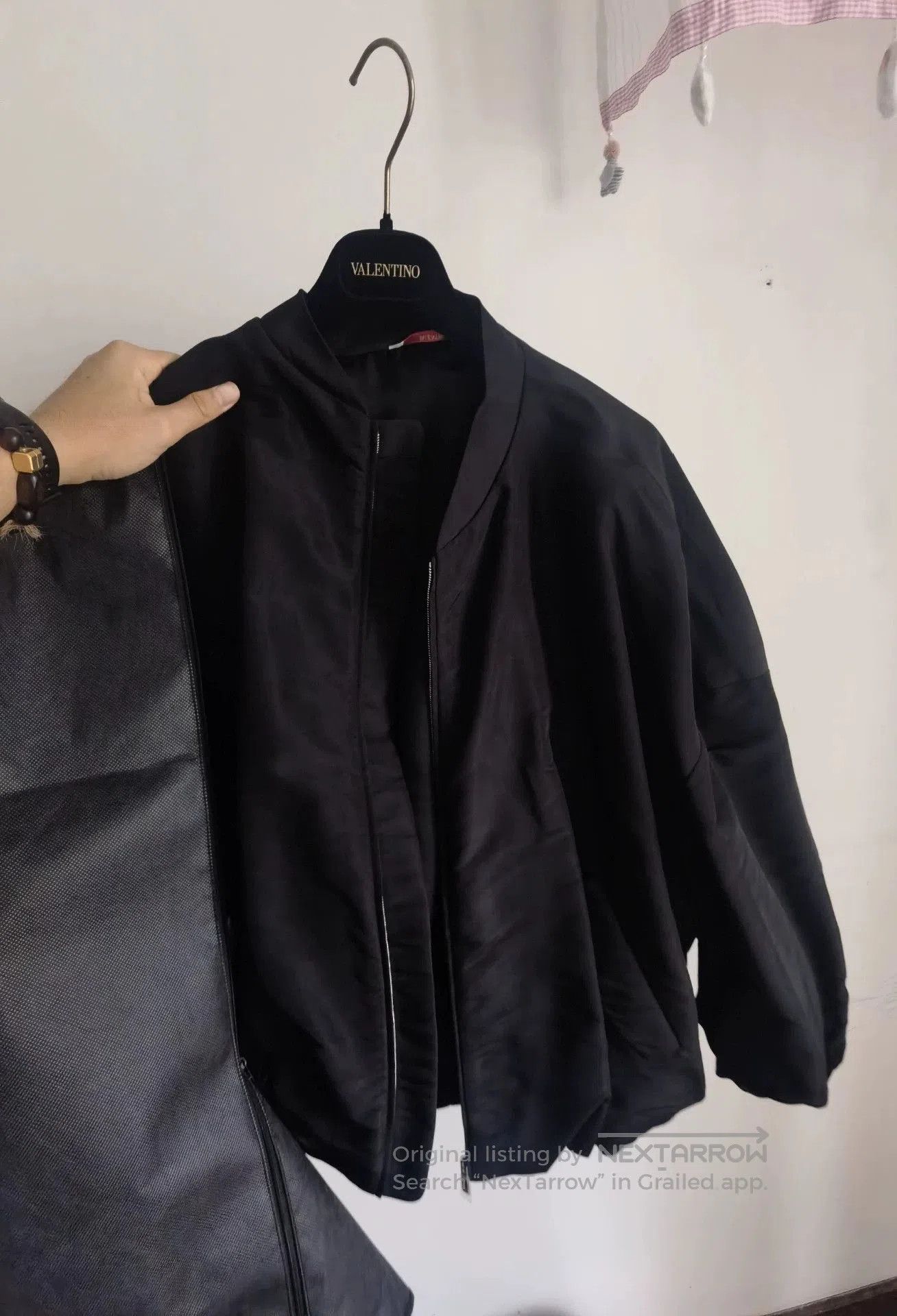 Valentino Silk Outerwear Jacket.