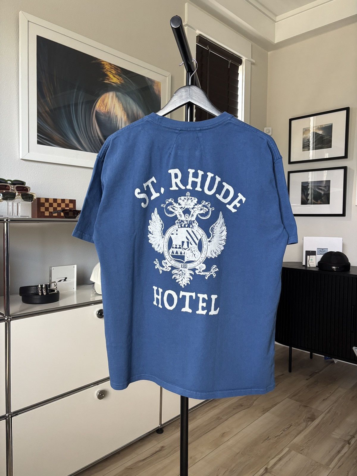 Rhude RHUDE | SAINT BARTS HOTEL LOGO TEE Size US S / EU 44-46 / 1 - 1 Thumbnail