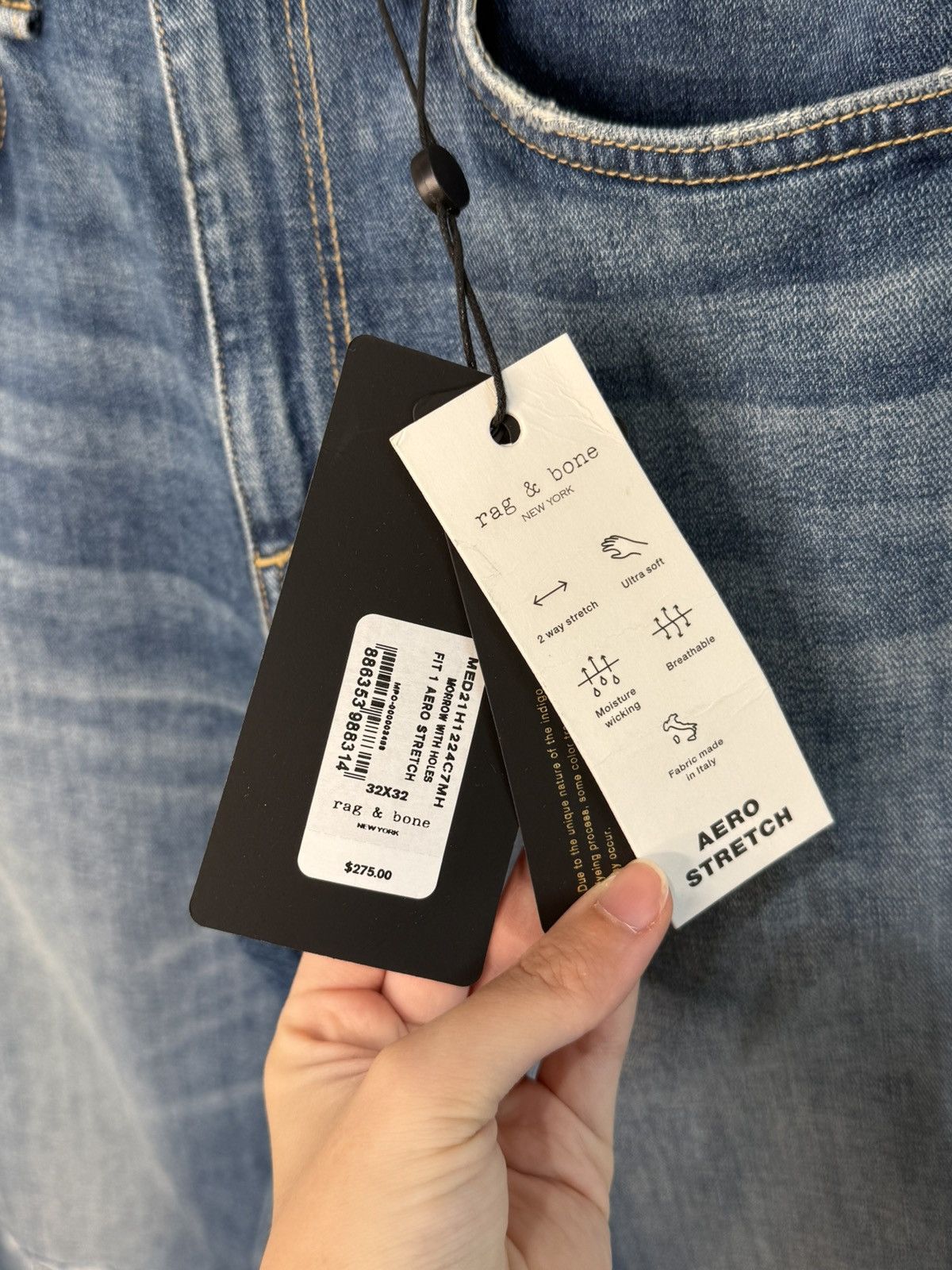 Rag & Bone Rag & Bone Fit 1 Skinny Jeans Size US 32 / EU 48 - 5 Thumbnail