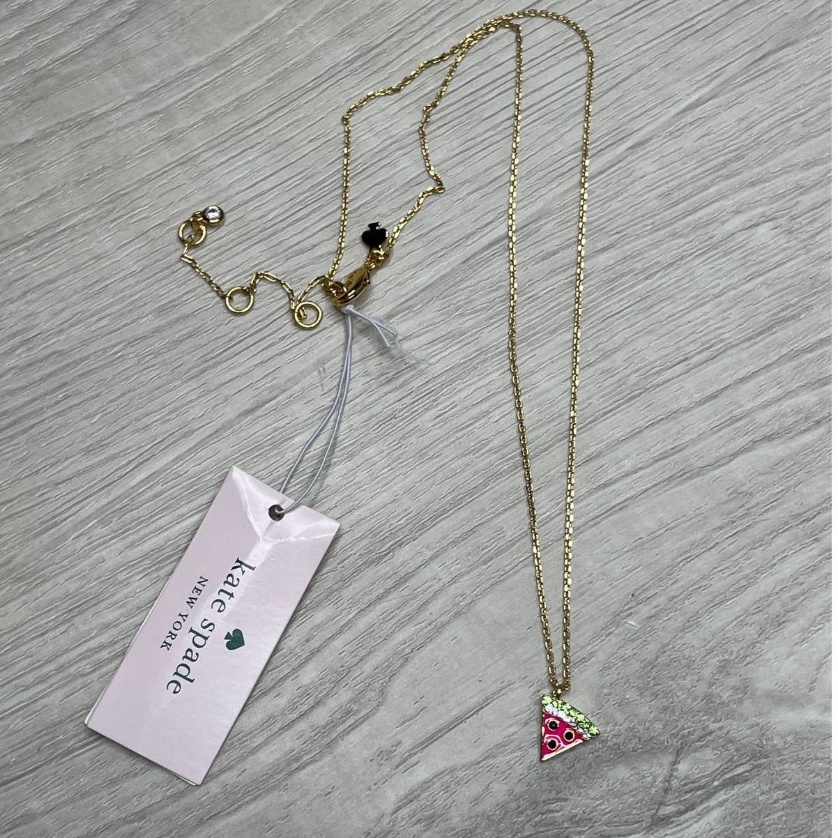 Kate Spade Kate Spade Picnic Perfect Watermelon Mini Pendant Necklace Size ONE SIZE - 2 Thumbnail