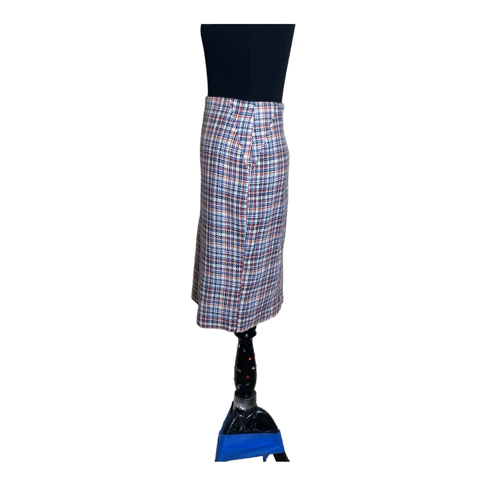 Tommy Hilfiger Tommy Hilfiger blue plaid lined pencil skirt size 10 Size 32" / US 10 / IT 46 - 6 Thumbnail