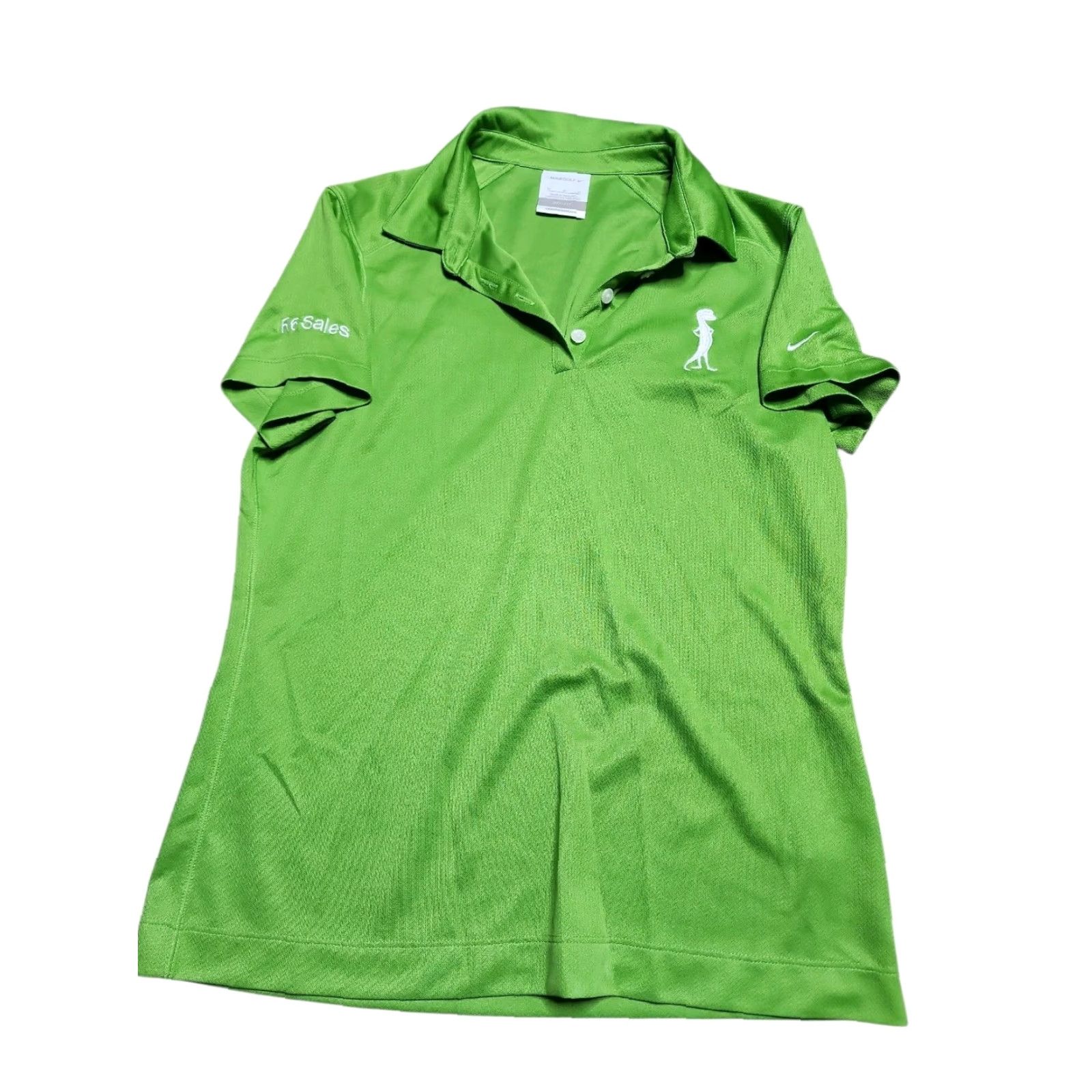 Nike Geico Gecko Employee Uniform Nike Golf Polo Shirt Womens M Green Short Sleeve Collared Workwear Size M / US 6-8 / IT 42-44 - 4 Thumbnail