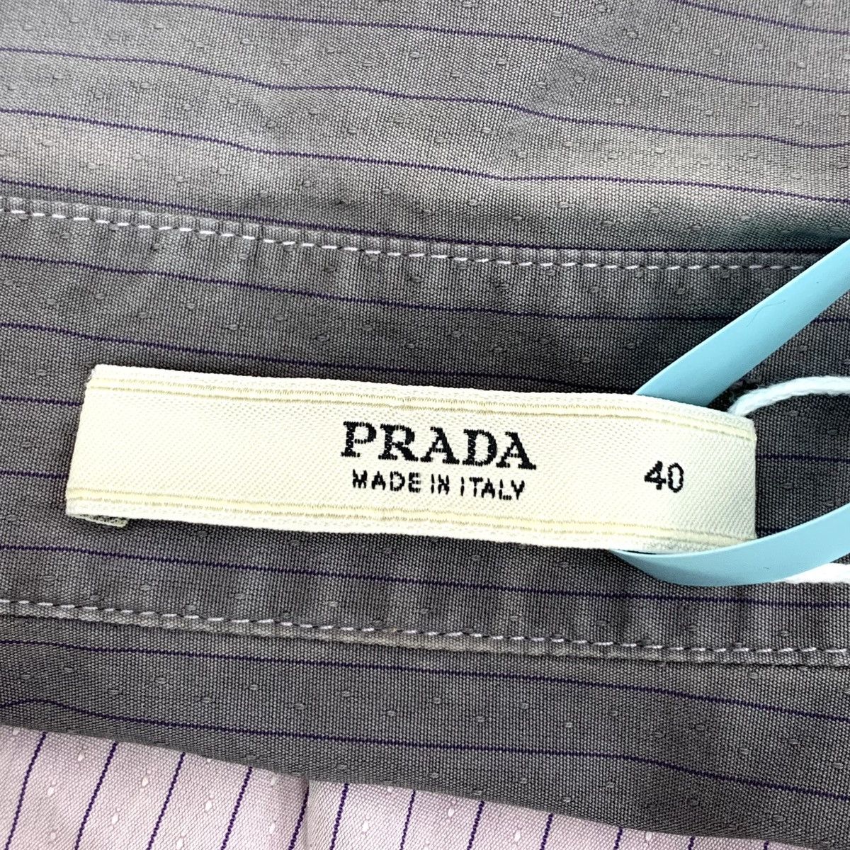 Prada Prada Color-block Vertical Striped Long Sleeve Shirt K26WX Size US L / EU 52-54 / 3 - 5 Thumbnail