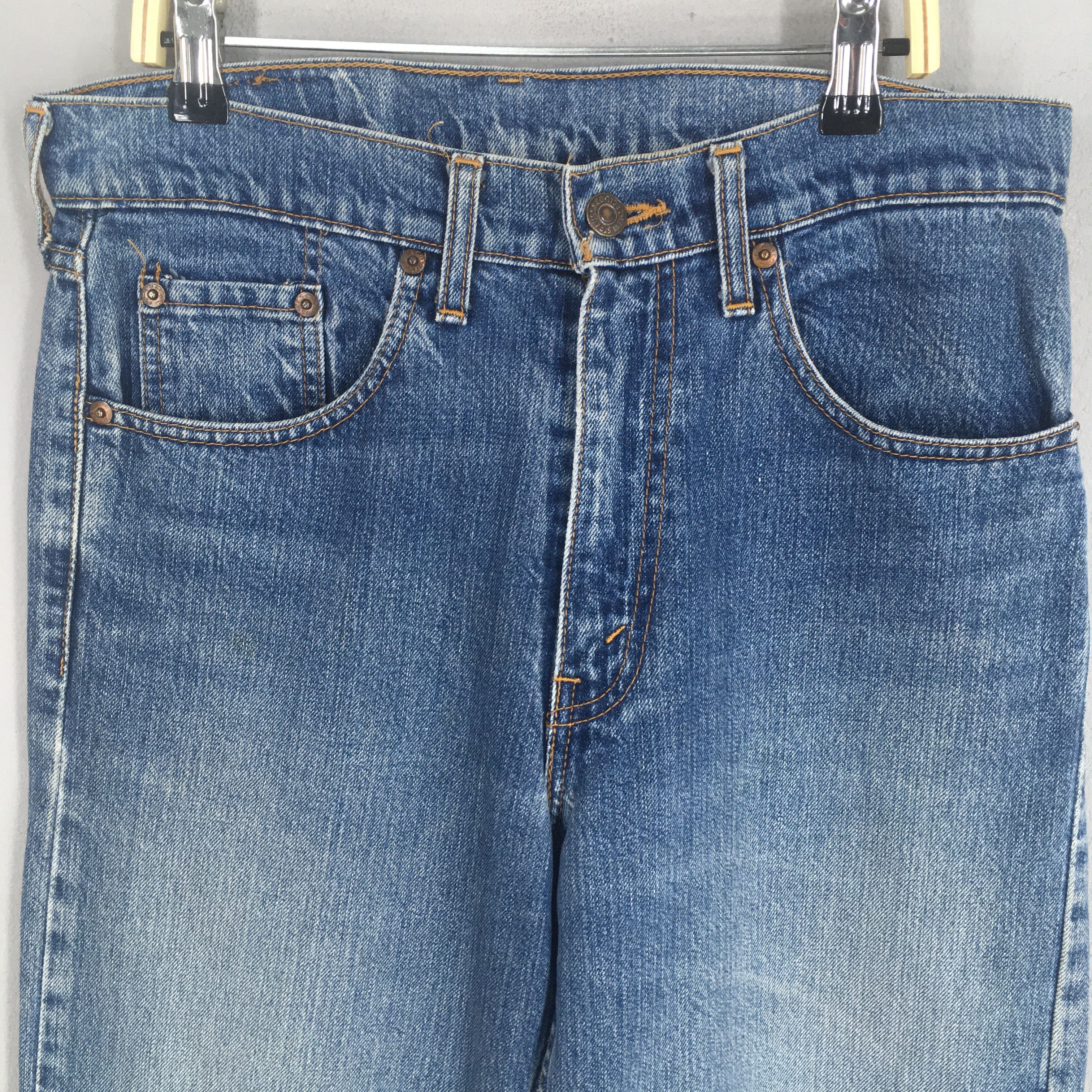 Levi's Size 30x33 Vintage 90s Levi's 512 Stonewash Blue Jeans S1978 Size US 30 / EU 46 - 2 Thumbnail