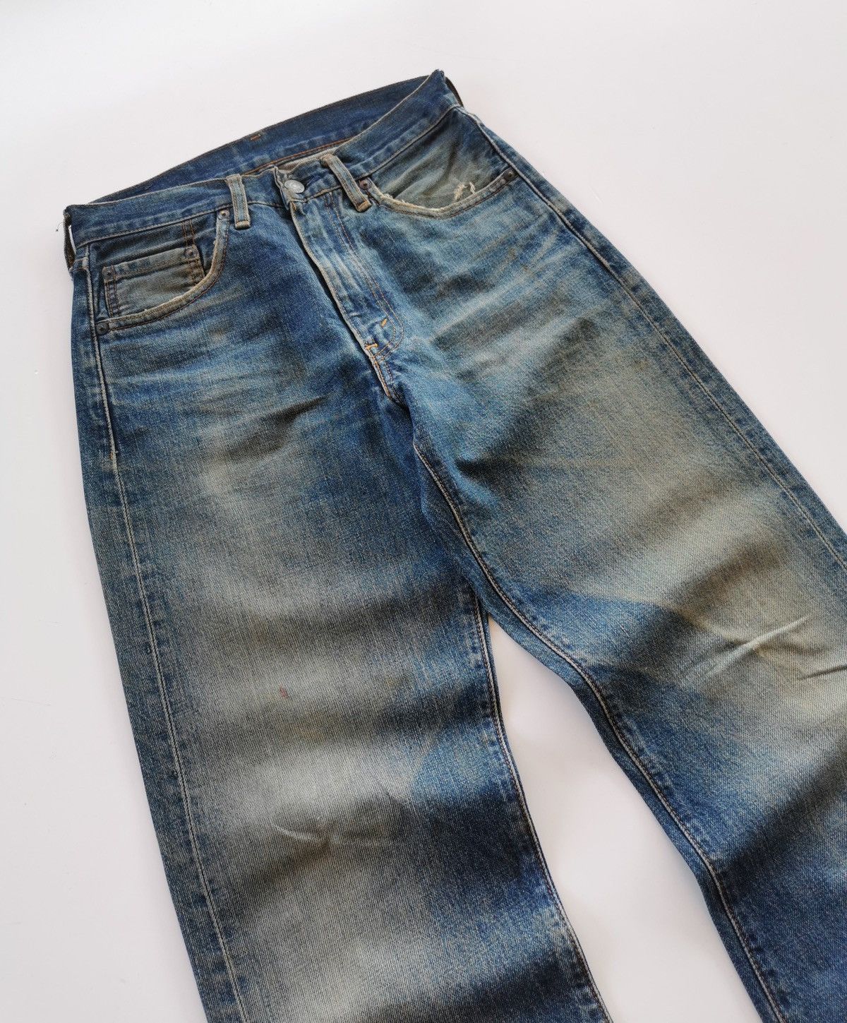 Levi's × Levi's Vintage Clothing × Vintage Levis 502 Big E Selvedge Denim Jeans Size US 27 - 7 Thumbnail