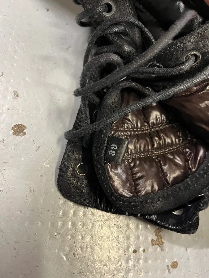 Moncler 2000s Moncler Black Suede Leather Puffer Boots Size US 8 / IT 38 - 8 Thumbnail