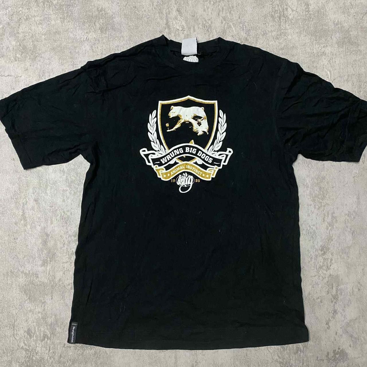 Other Black and gold Y2K Big Dogs graphic tee #grunge Size US L / EU 52-54 / 3 - 1 Thumbnail