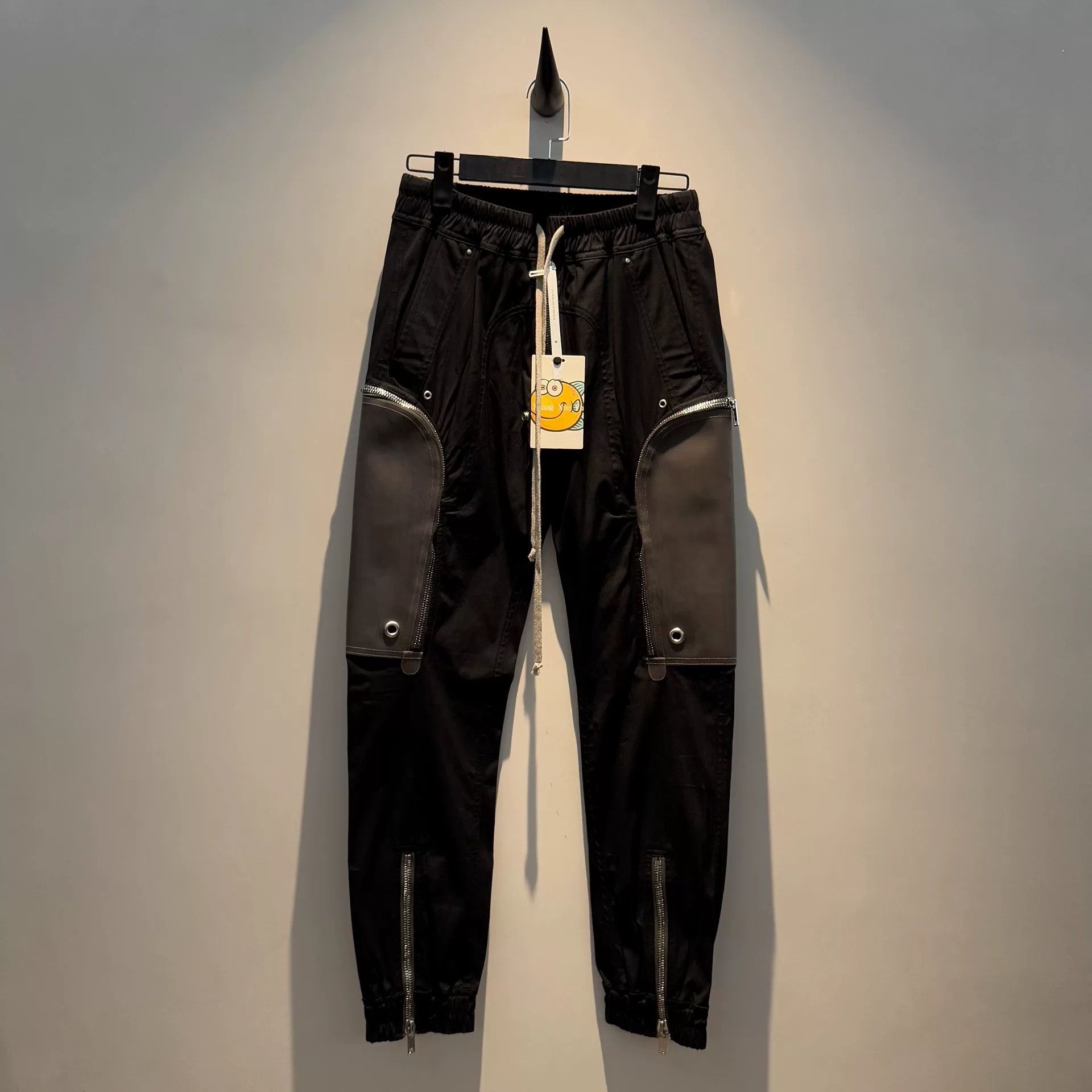 Rick Owens Rick Owens Black Five-Zipper Trousers Size US 30 / EU 46 - 1 Thumbnail