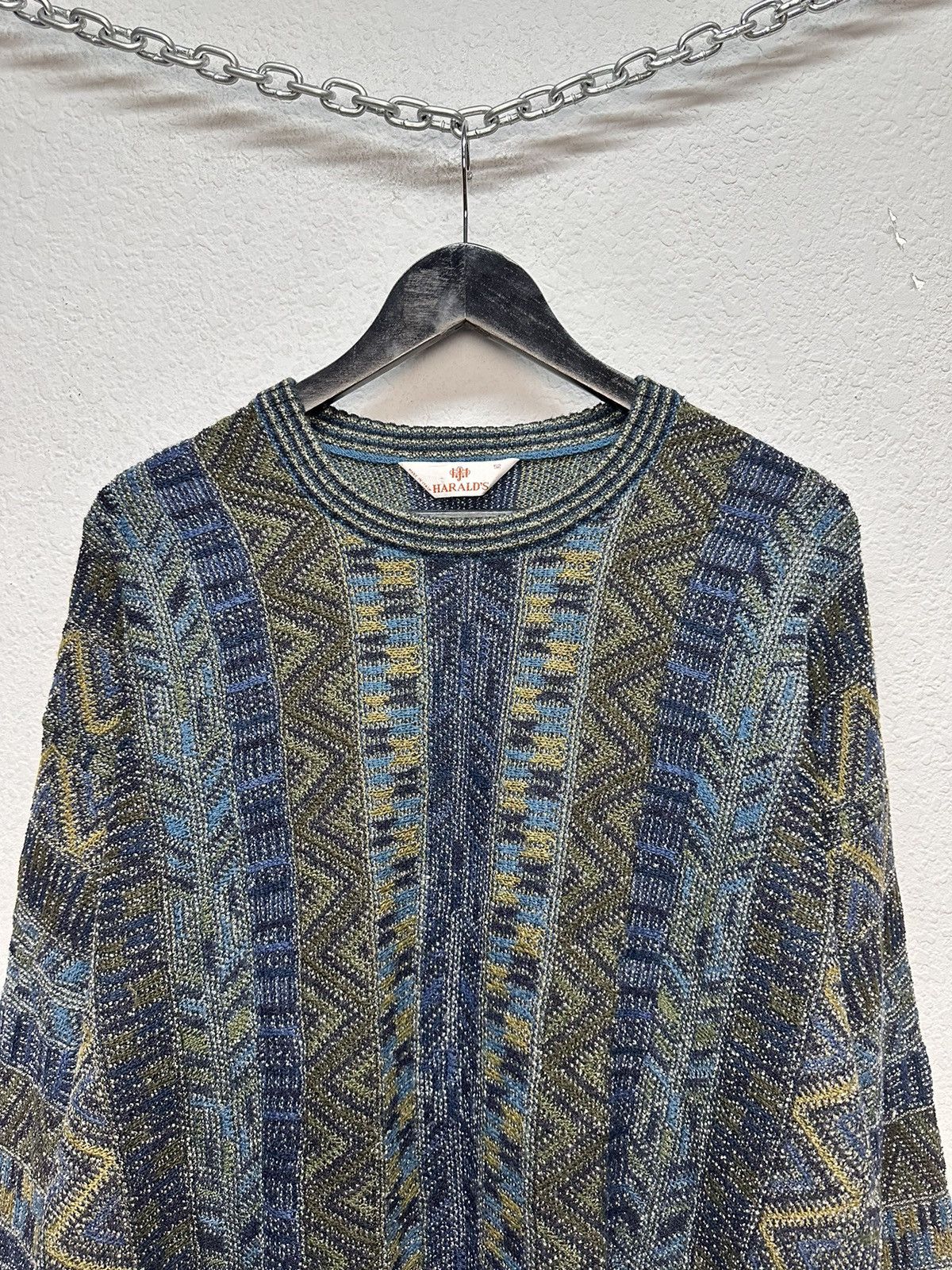 Coogi Vintage Multicolour Carlo Colucci Knit Sweater Coogi Canada Size US L / EU 52-54 / 3 - 3 Thumbnail