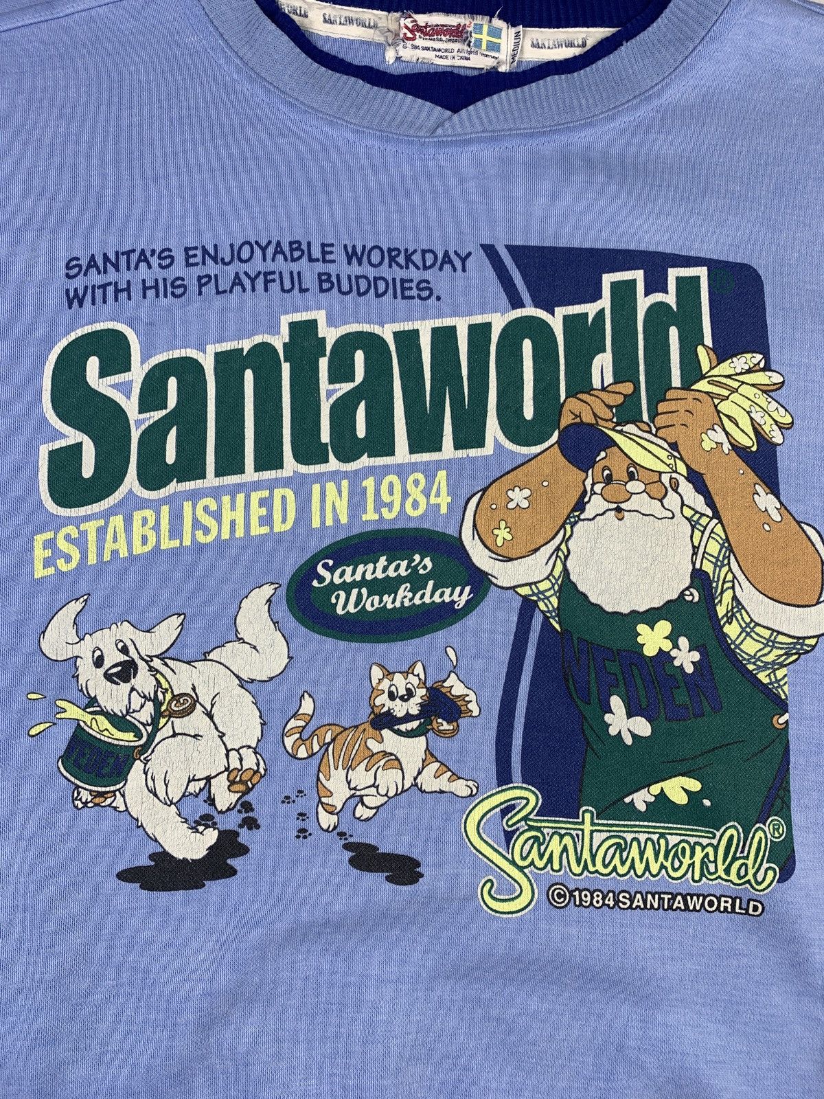 Cartoon Network 1990s Santa World Swedia Baby Blue Big Graphic Crewneck Size US M / EU 48-50 / 2 - 2 Thumbnail