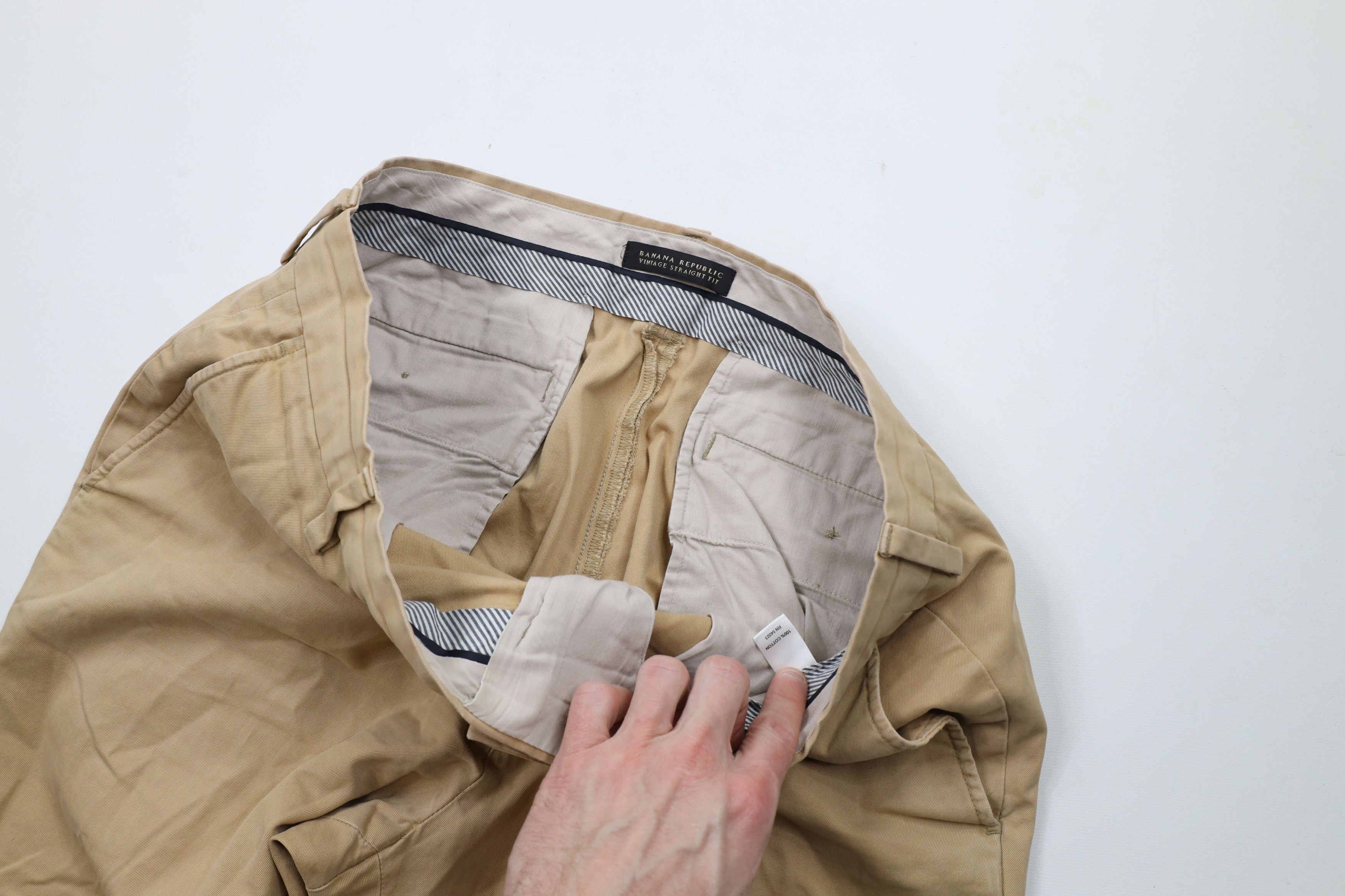Banana Republic × Vintage Vintage Banana Republic Straight Fit Chino Pants Beige Size US 34 / EU 50 - 7 Thumbnail