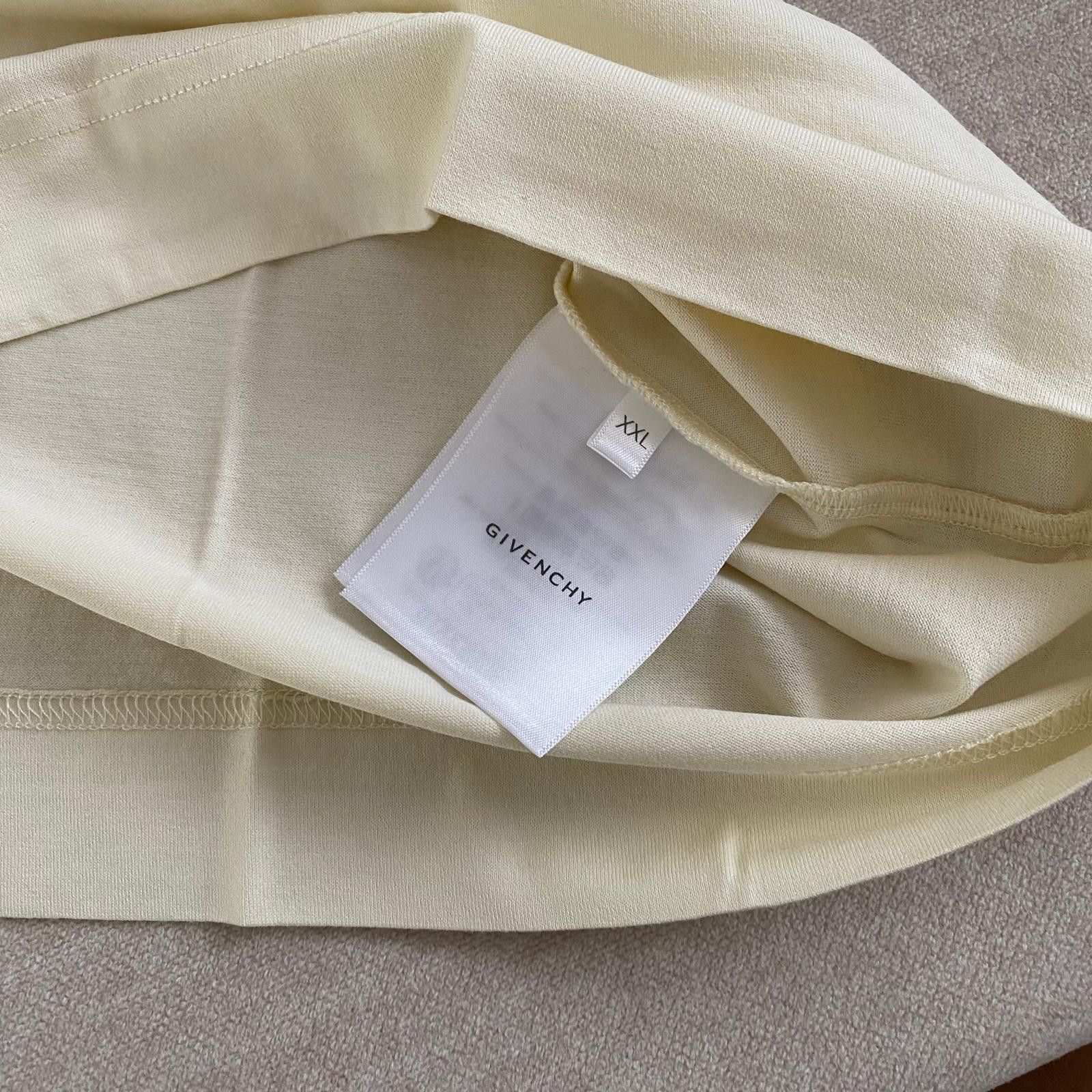 Givenchy Beige Tarot Print Reverse Logo T-Shirt Size US XXL / EU 58 / 5 - 7 Thumbnail