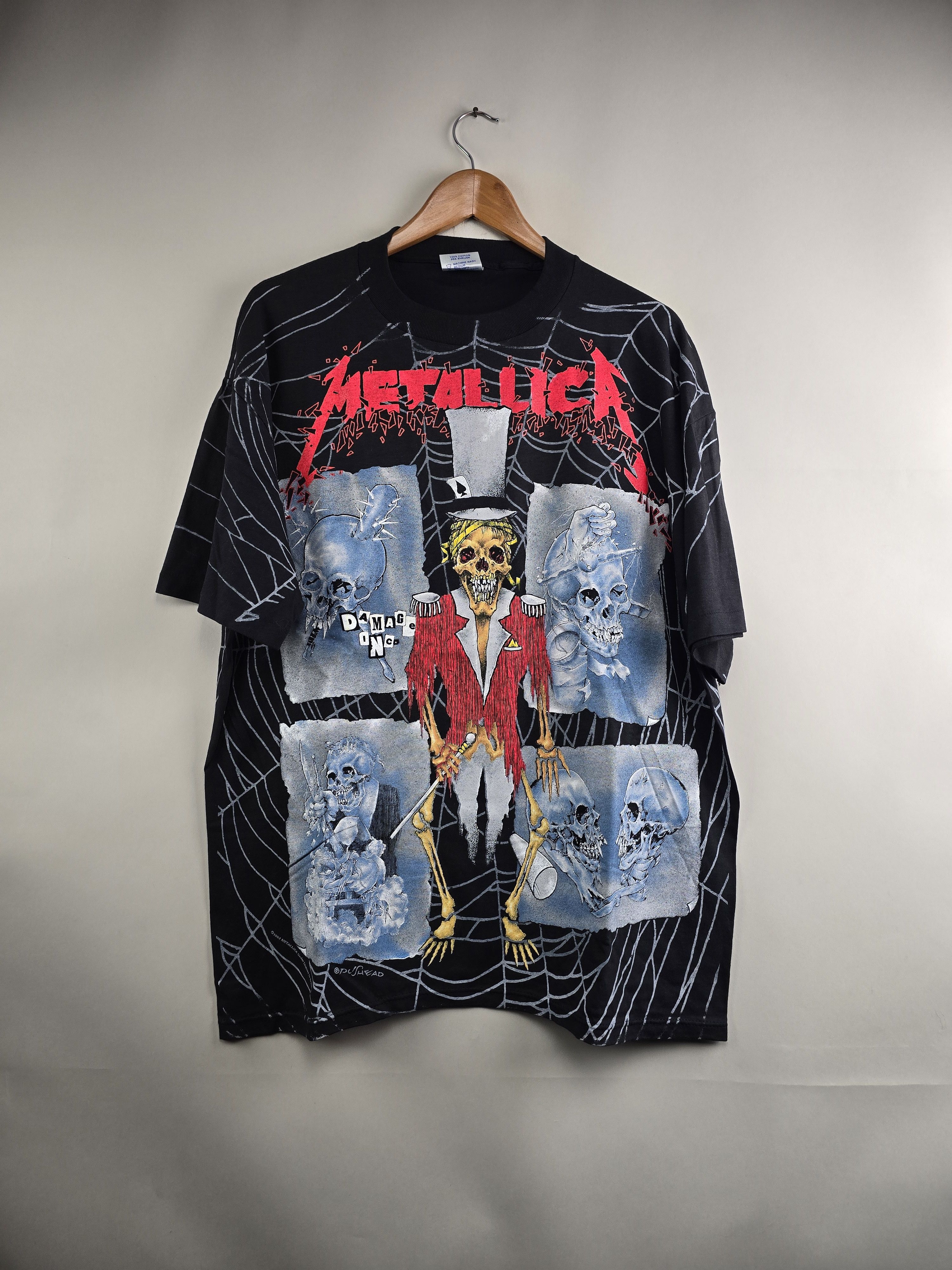 Band Tees × Metallica × Vintage 1992 Metallica Ringmaster All over print XL 24" 30" Size US XL / EU 56 / 4 - 1 Thumbnail