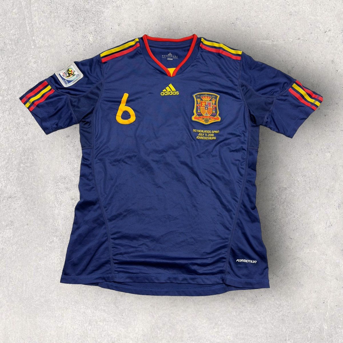 image of Adidas x Soccer Jersey Spain Jersey in Navy, Men's (Size XL)