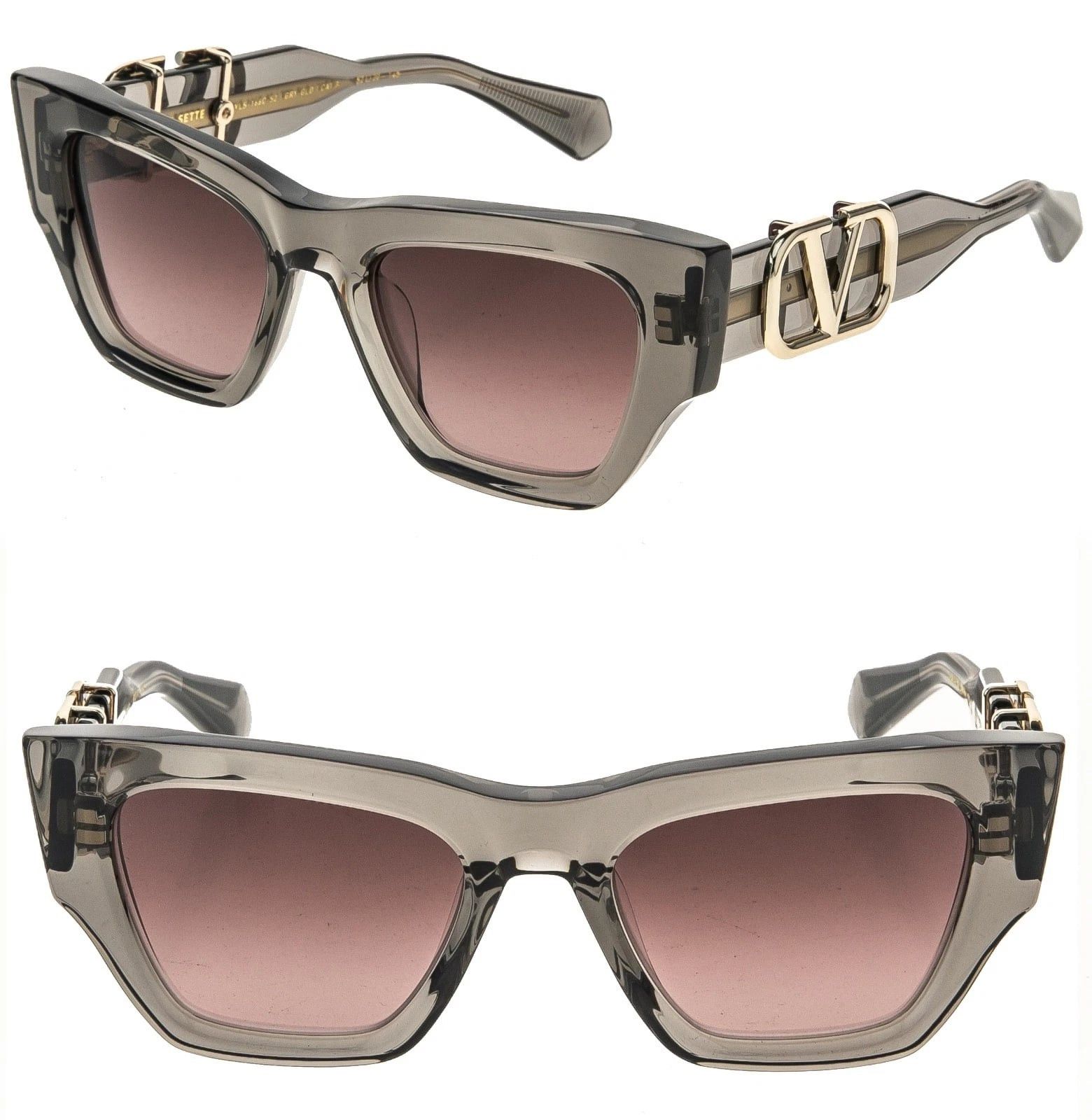 Valentino VALENTINO V-SETTE VLS166 Crystal Gray VLS 166C Sunglasses Size ONE SIZE - 1 Thumbnail