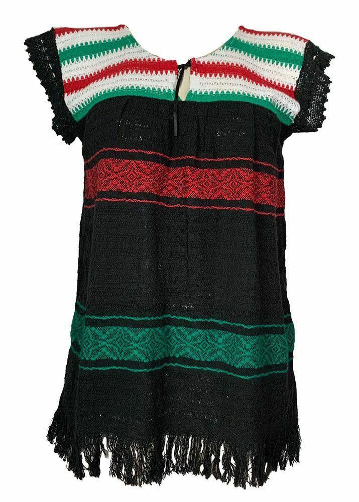 Designer Pre Owned Loomed Black Hand Made Blouse L Size L / US 10 / IT 46 - 1 Thumbnail