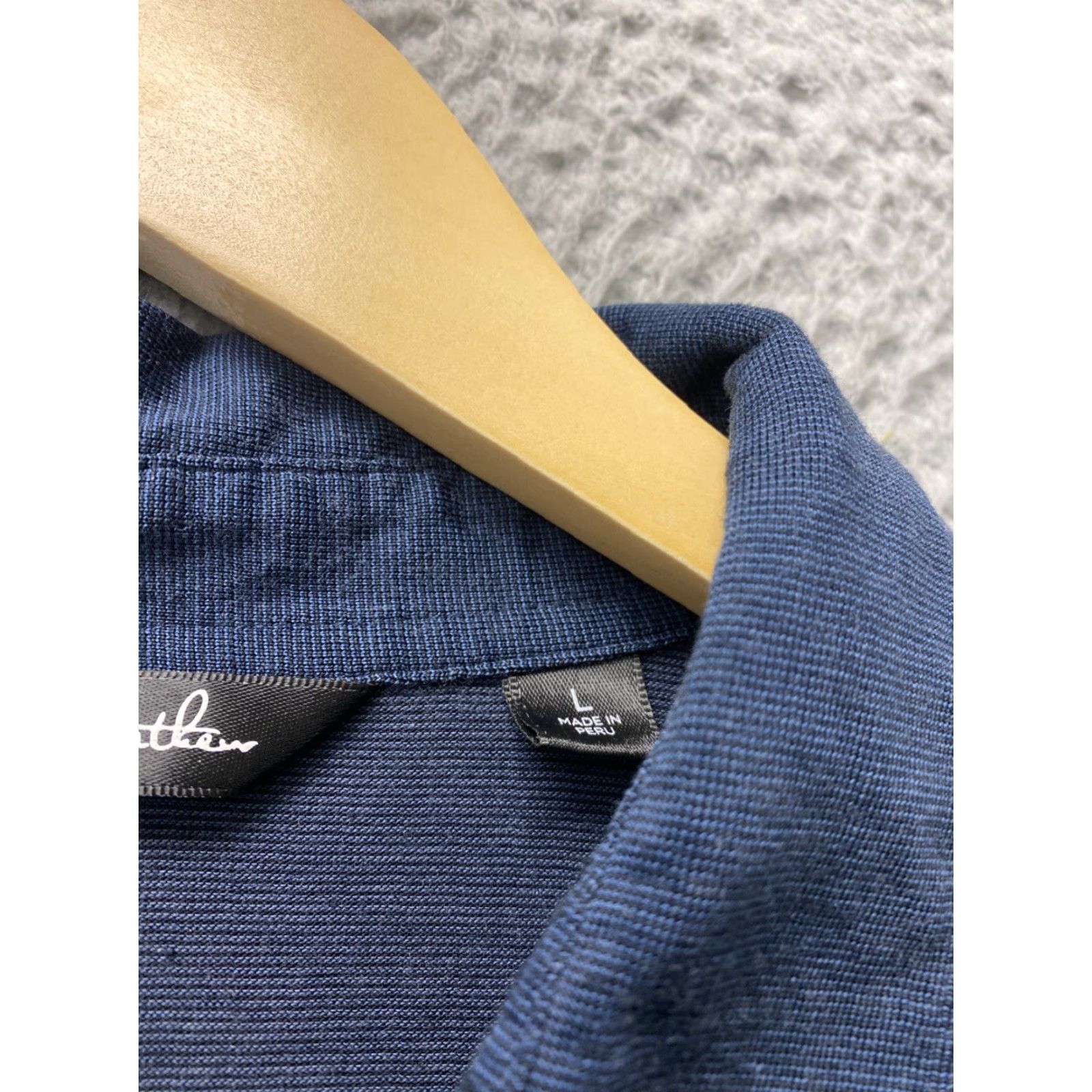 TravisMathew VINTAGE Travis Mathew Polo Shirt Men Large Slim Dark Indigo Golf Performance Size US L / EU 52-54 / 3 - 5 Thumbnail