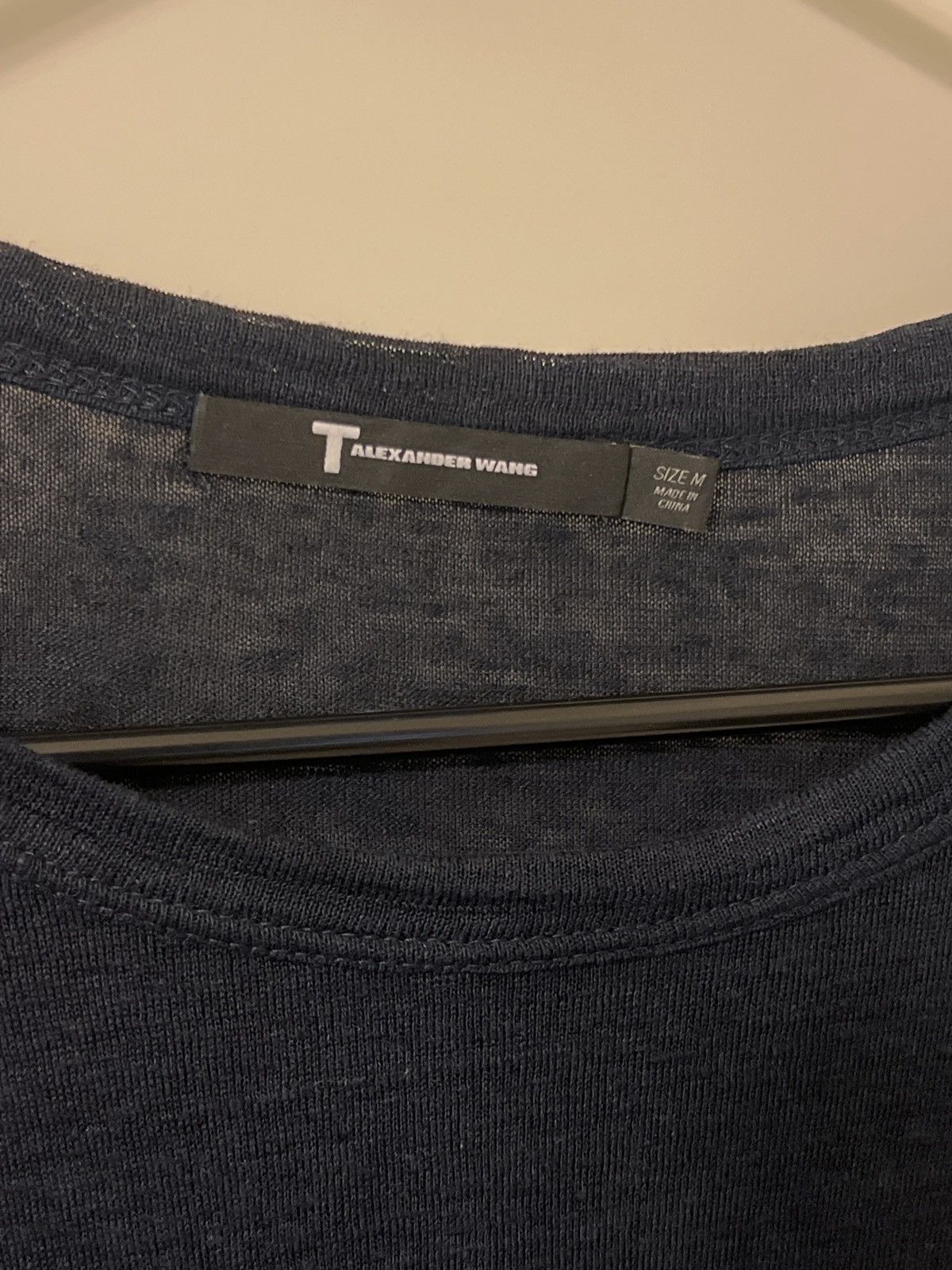 Alexander Wang × T by Alexander Wang T by Alexander Wang sz Medium Linen crewneck Tee Size US M / EU 48-50 / 2 - 4 Thumbnail