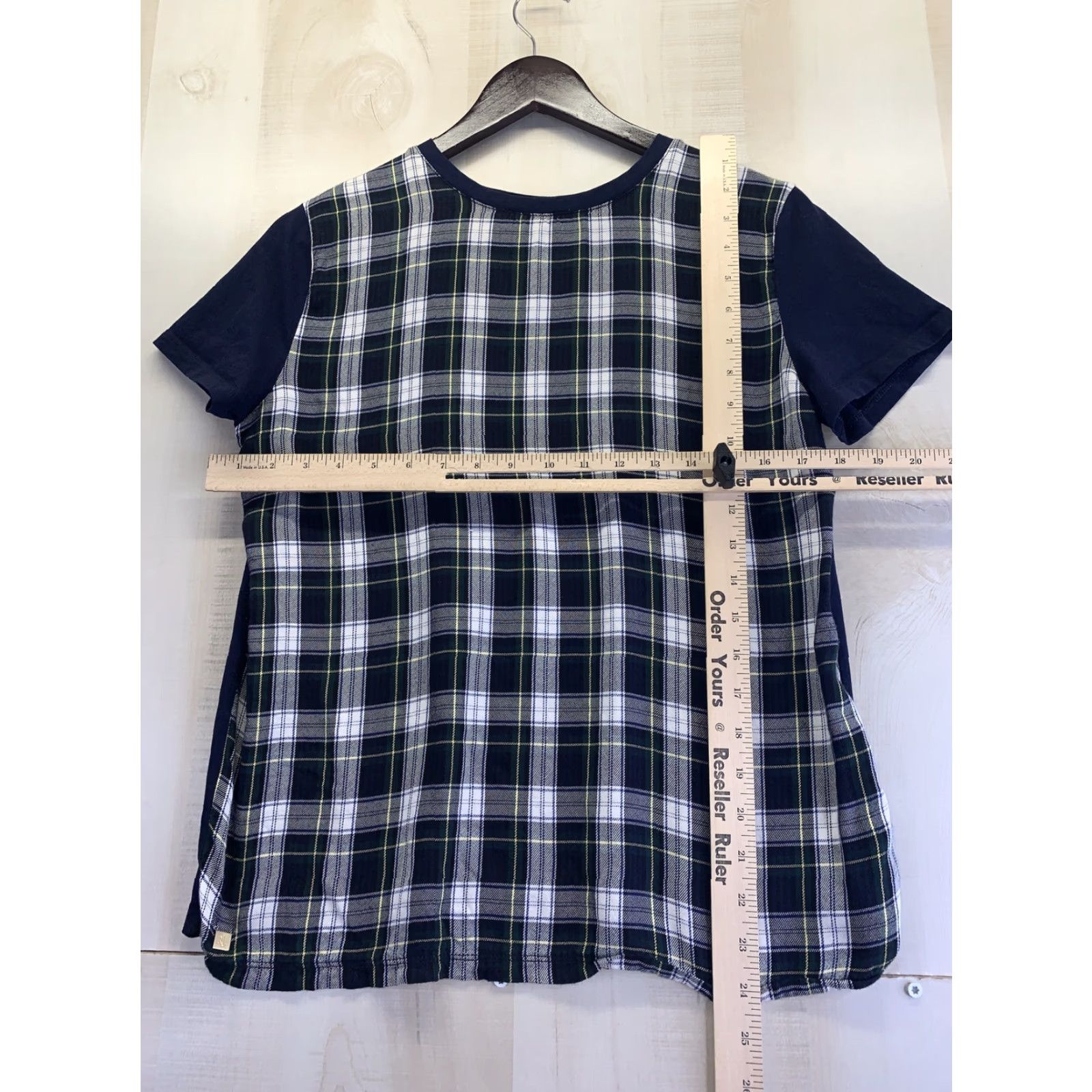 Ralph Lauren Lauren Ralph Lauren Womens Green Plaid Short Sleeve T Shirt Size M-7208 Size M / US 6-8 / IT 42-44 - 5 Thumbnail