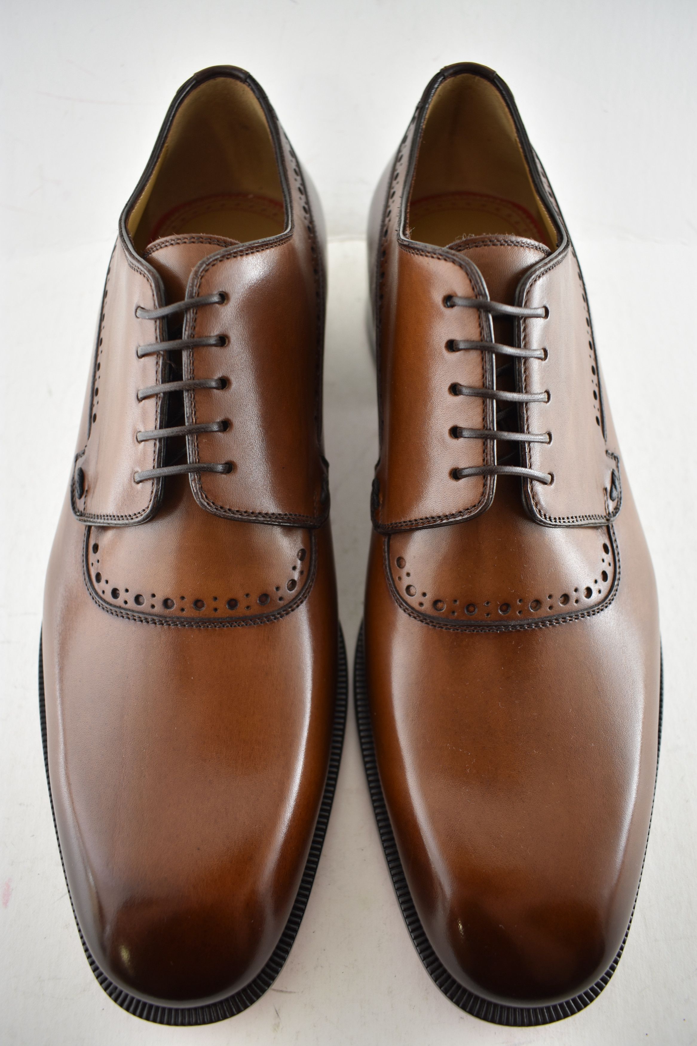 Christian Louboutin Sartoby Flat Brown Leather Dress Oxford Derby Loafer 45 12 Size US 12 / EU 45 - 8 Thumbnail