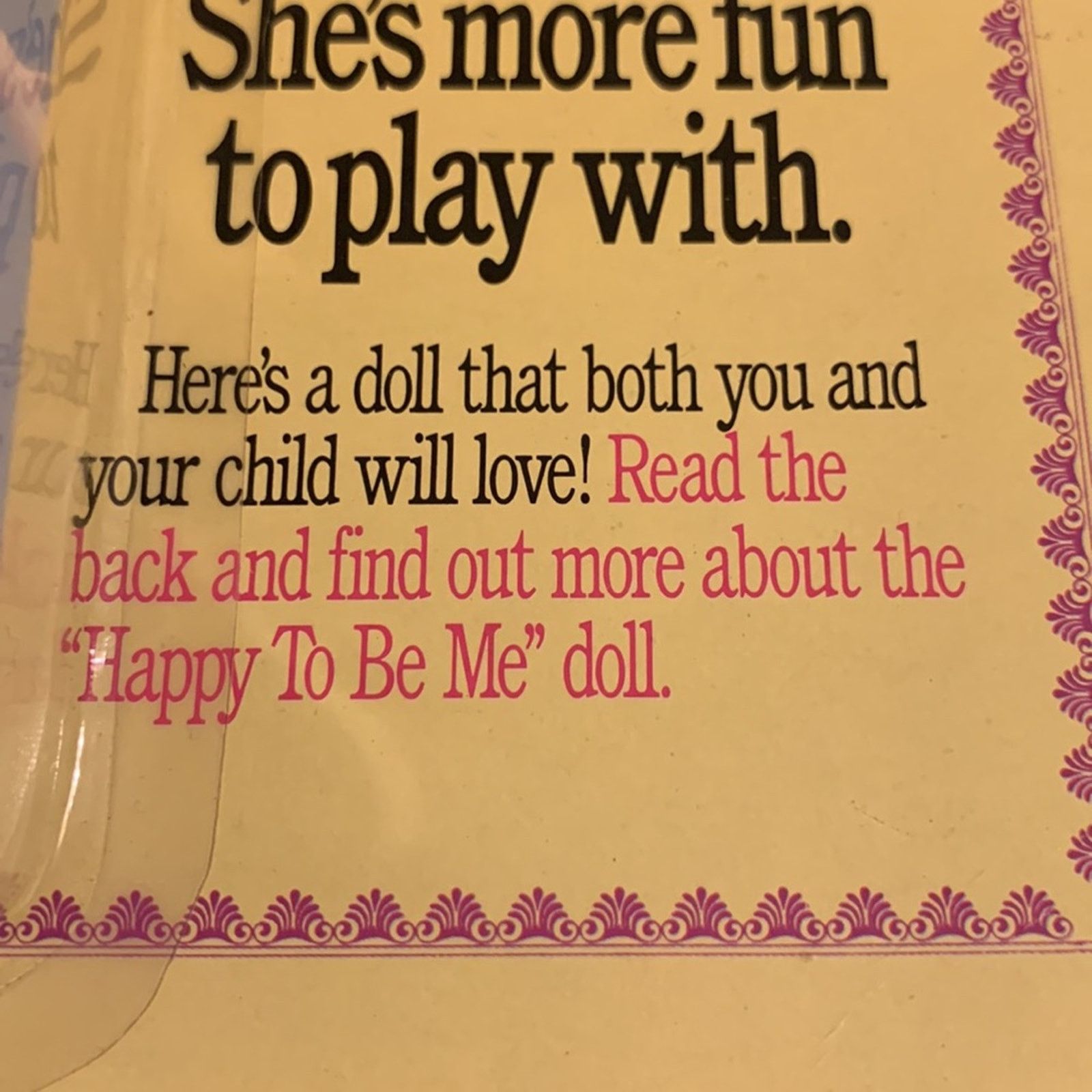 Vintage Happy to be Me Doll BNIB,self esteem doll Size ONE SIZE - 5 Thumbnail