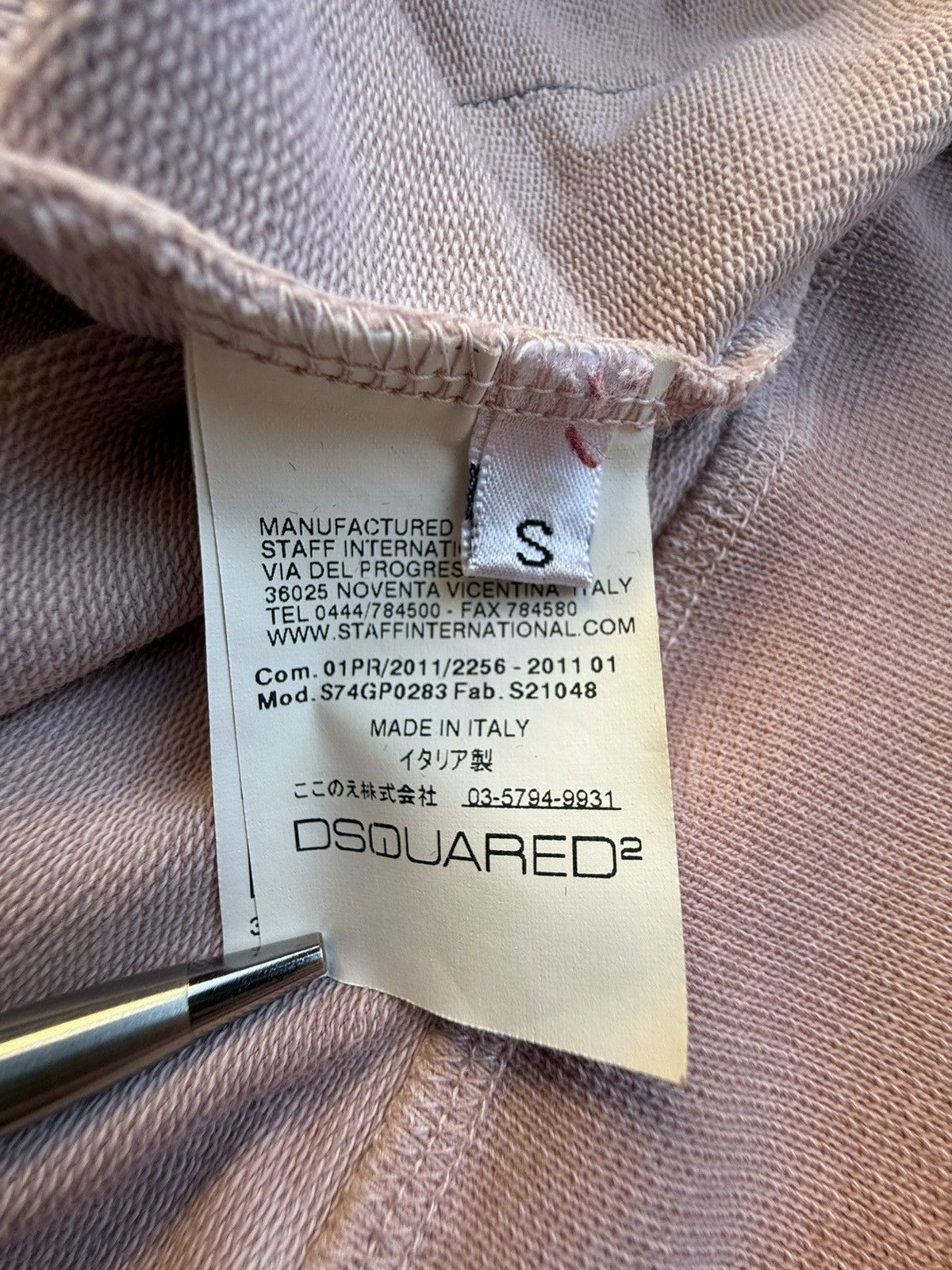 Dsquared2 SS11 Dsquared2 pink logo zip crewneck sweater S Size US S / EU 44-46 / 1 - 20 Thumbnail