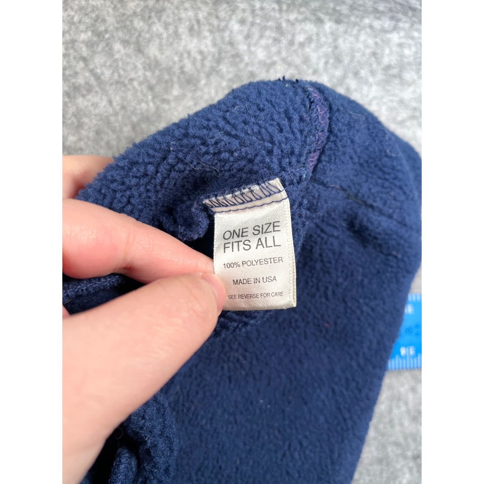 Vintage Solstice Beanie Hat Adult One Size Blue 100% Polyester Fleece Knit Beanie Unisex Adults Winter Fall Spring Outdoor Ski Mens Womens Size ONE SIZE - 7 Thumbnail