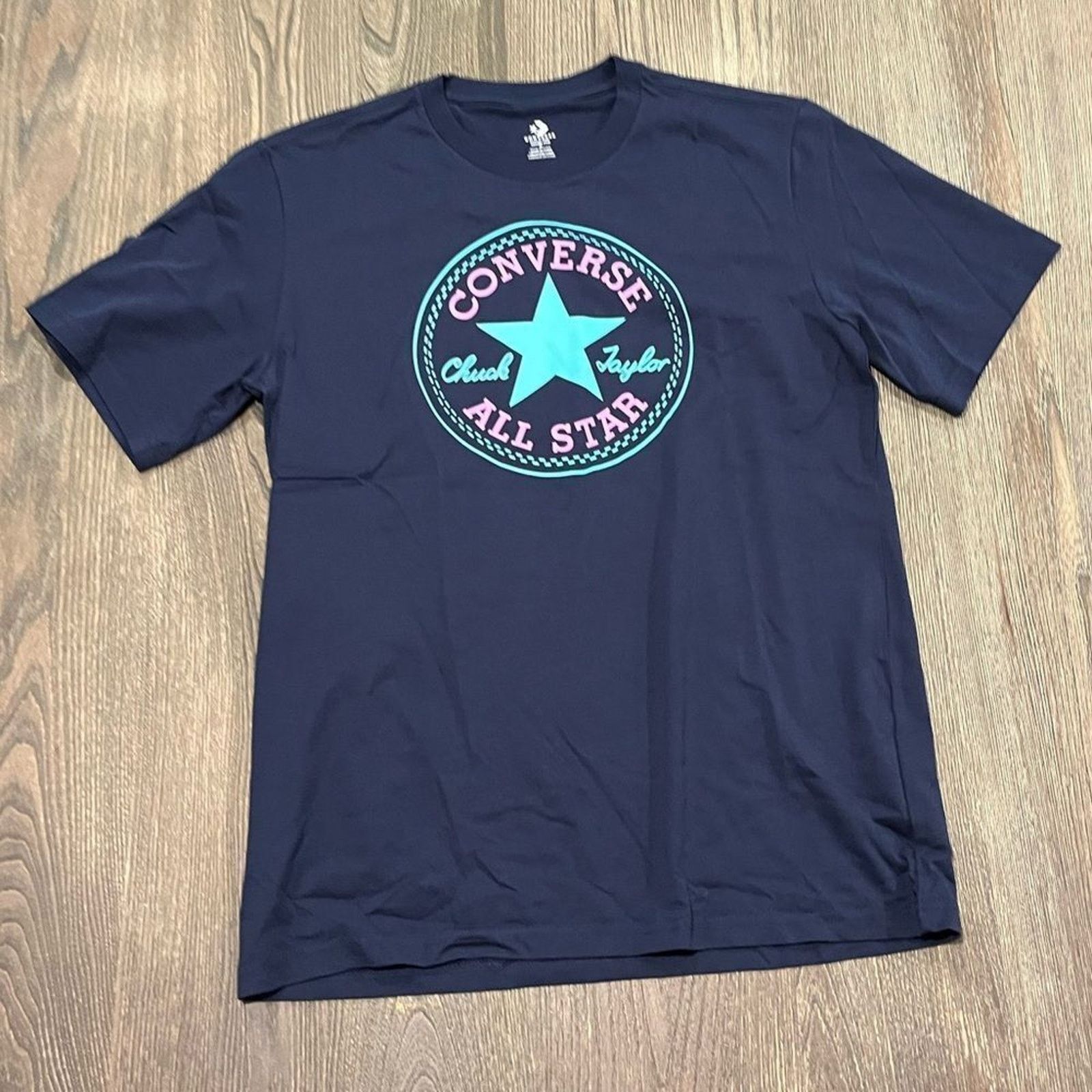 Converse NWOT Converse All Star Chuck Taylor T-Shirt Navy Blue M Size M / US 6-8 / IT 42-44 - 1 Thumbnail