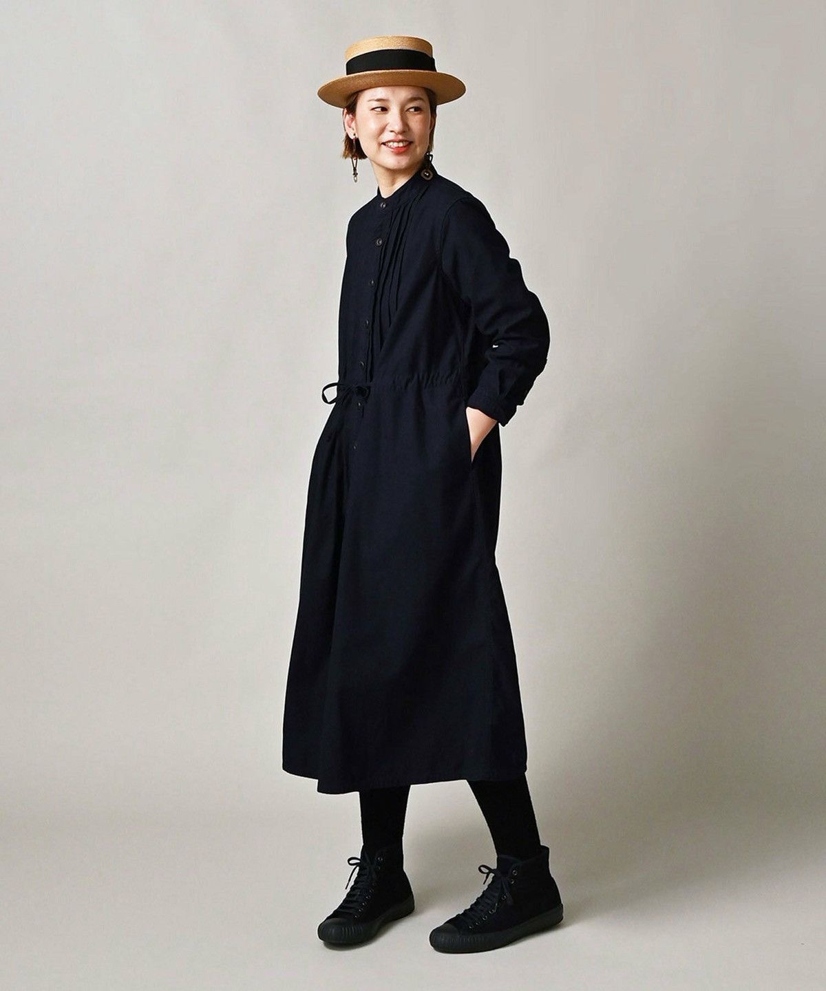45rpm 45rpm damp pintuck shirt dress Size ONE SIZE - 5 Thumbnail
