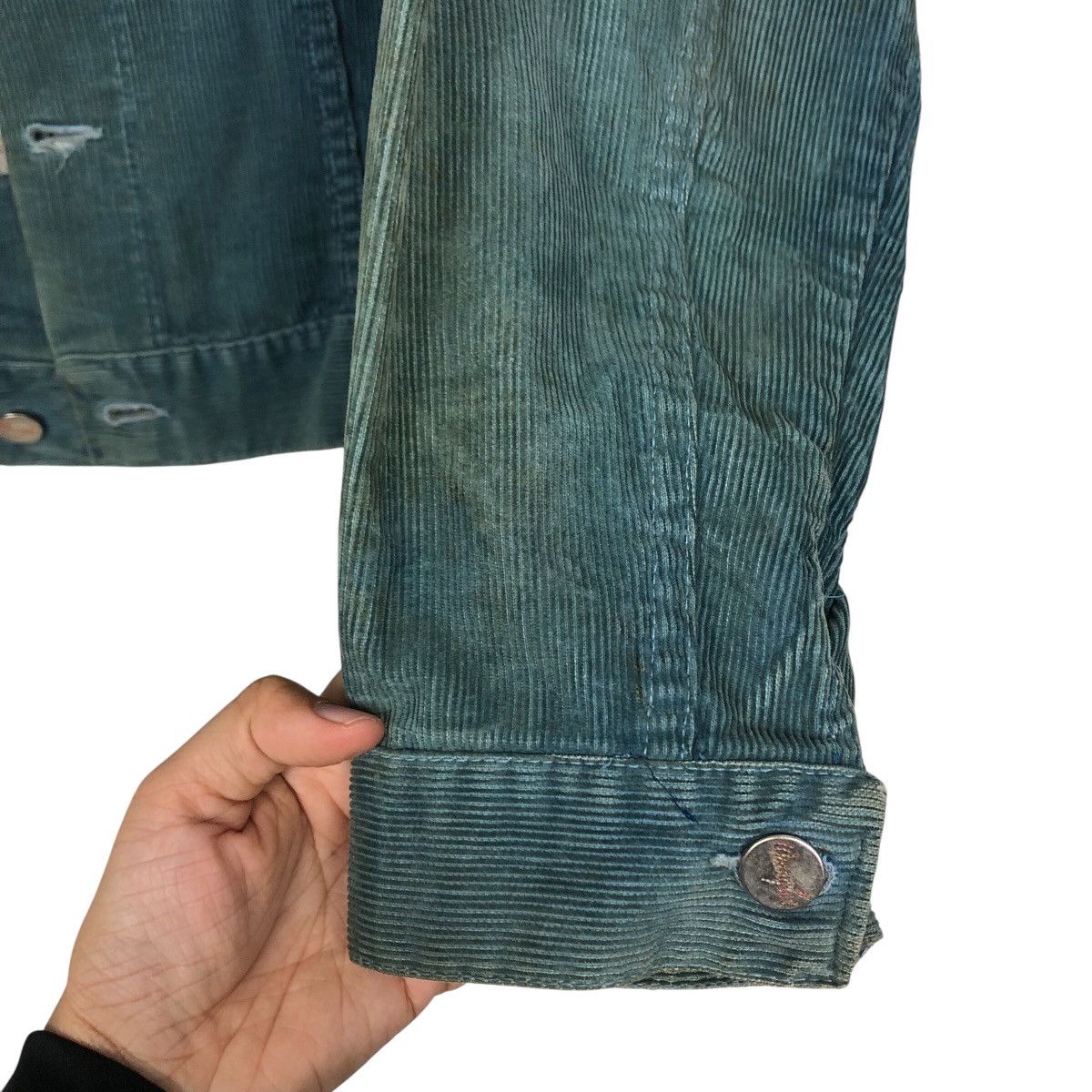 Vintage 📌Vintage Trucker Chore Corduroy Jacket Wrangler Usa Size US M / EU 48-50 / 2 - 17 Thumbnail