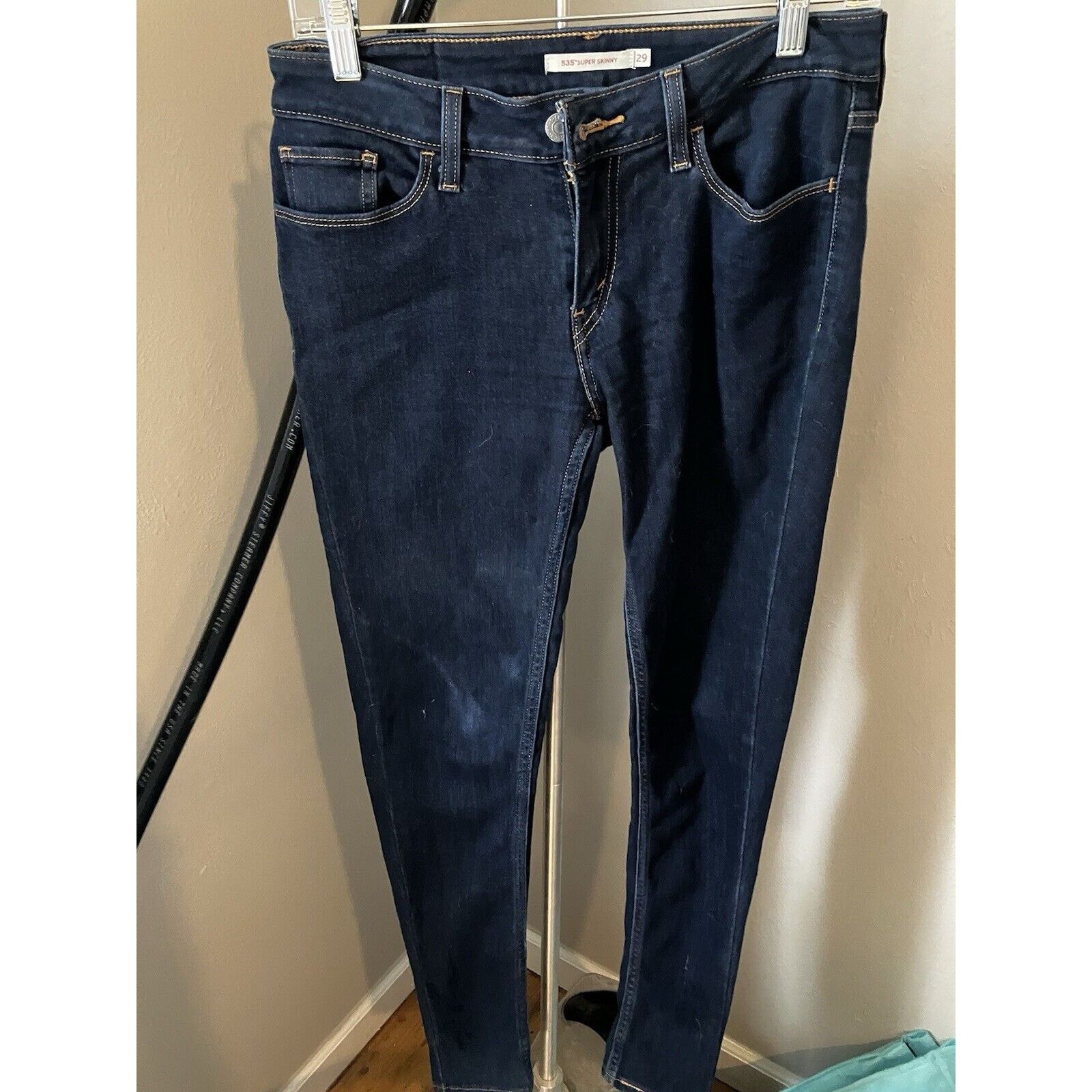 Levi's Levi's 535 Super Skinny Jeans Women's 29 Blue Mid Rise 29x30 Size 29" - 1 Thumbnail